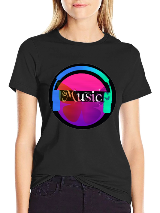 Music Headphone Graphic Tee - Casual Comfort