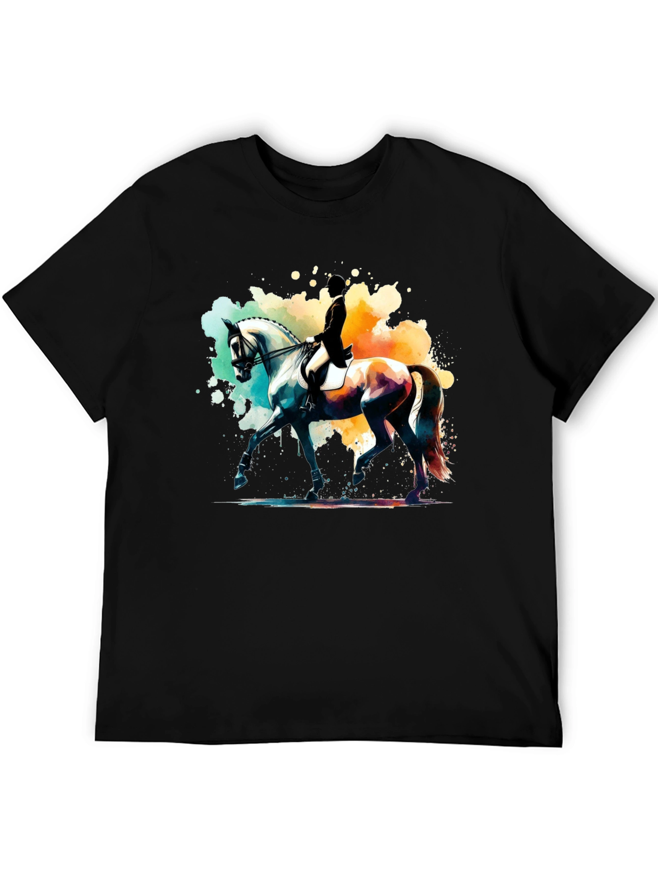 Equestrian Watercolor Graphic Tee