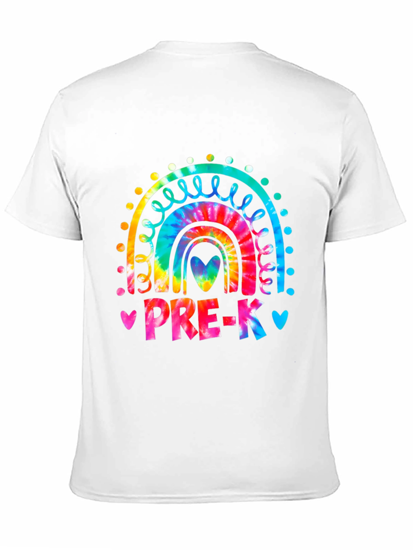 Pre-K Teacher Rainbow Tie-Dye Graphic T-Shirt