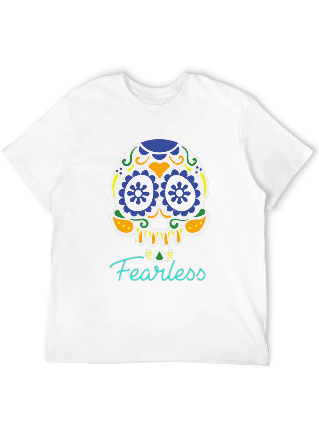 Fearless Skull Graphic Tee - Black