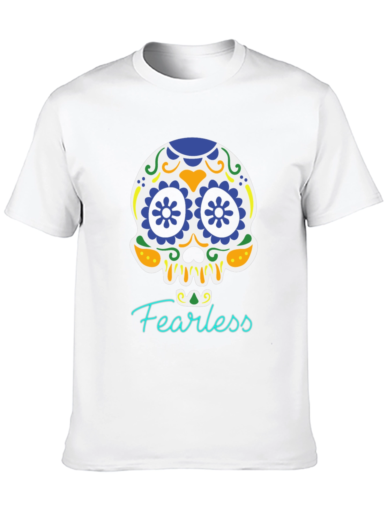 Fearless Skull Graphic Tee - Black