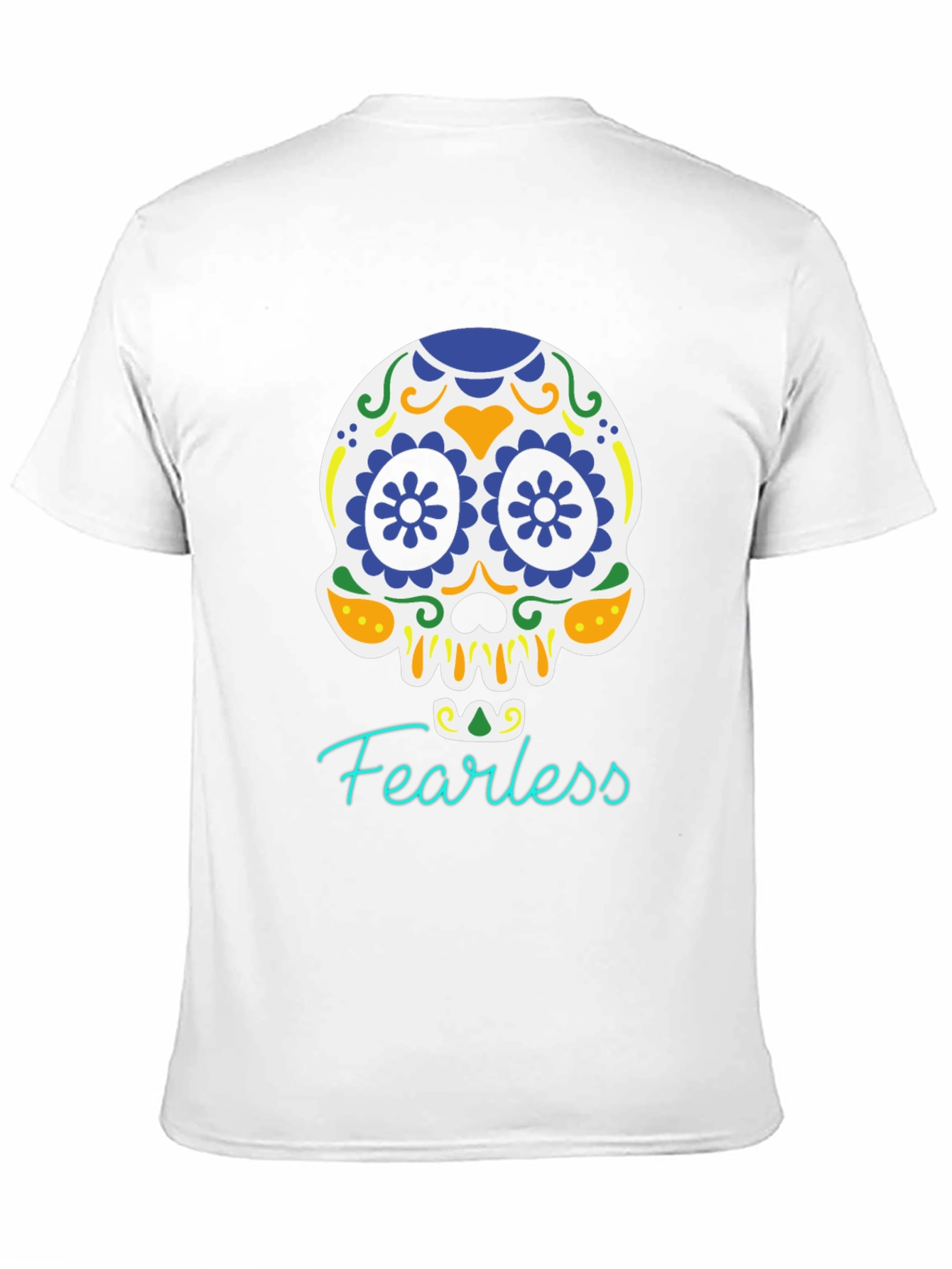 Fearless Skull Graphic Tee - Black