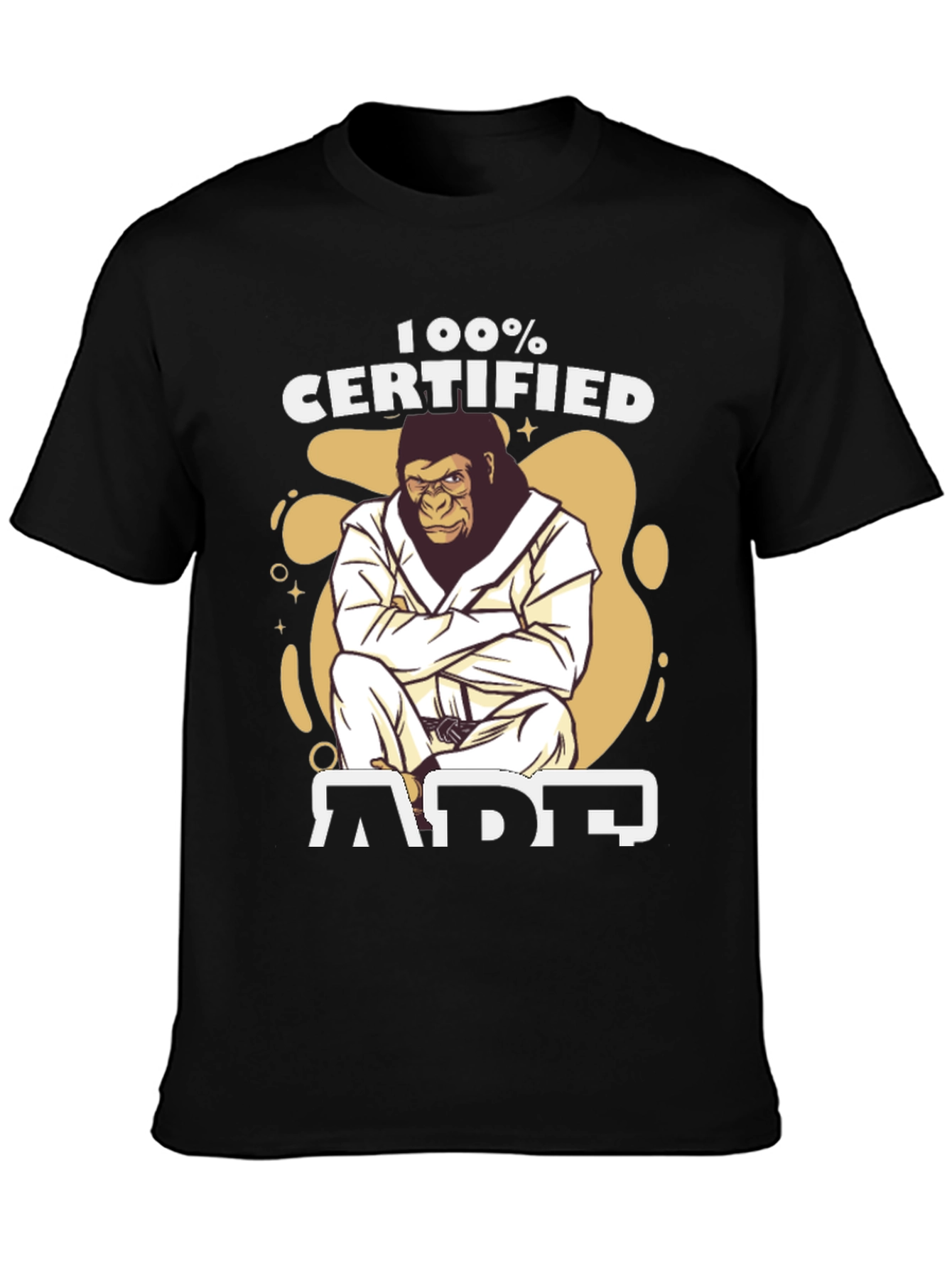 100% Certified Ape T-Shirt - Martial Arts Gorilla