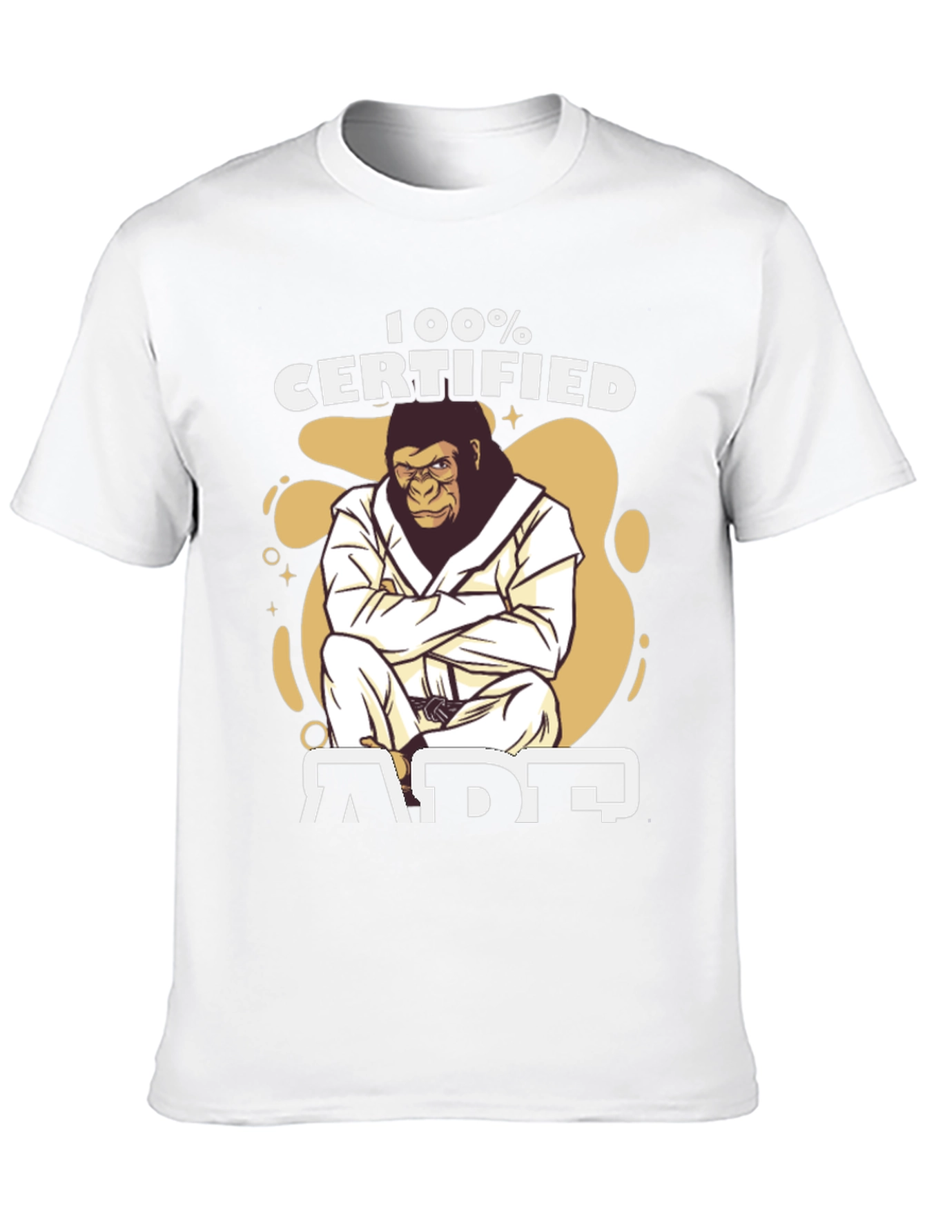 100% Certified Ape T-Shirt - Martial Arts Gorilla