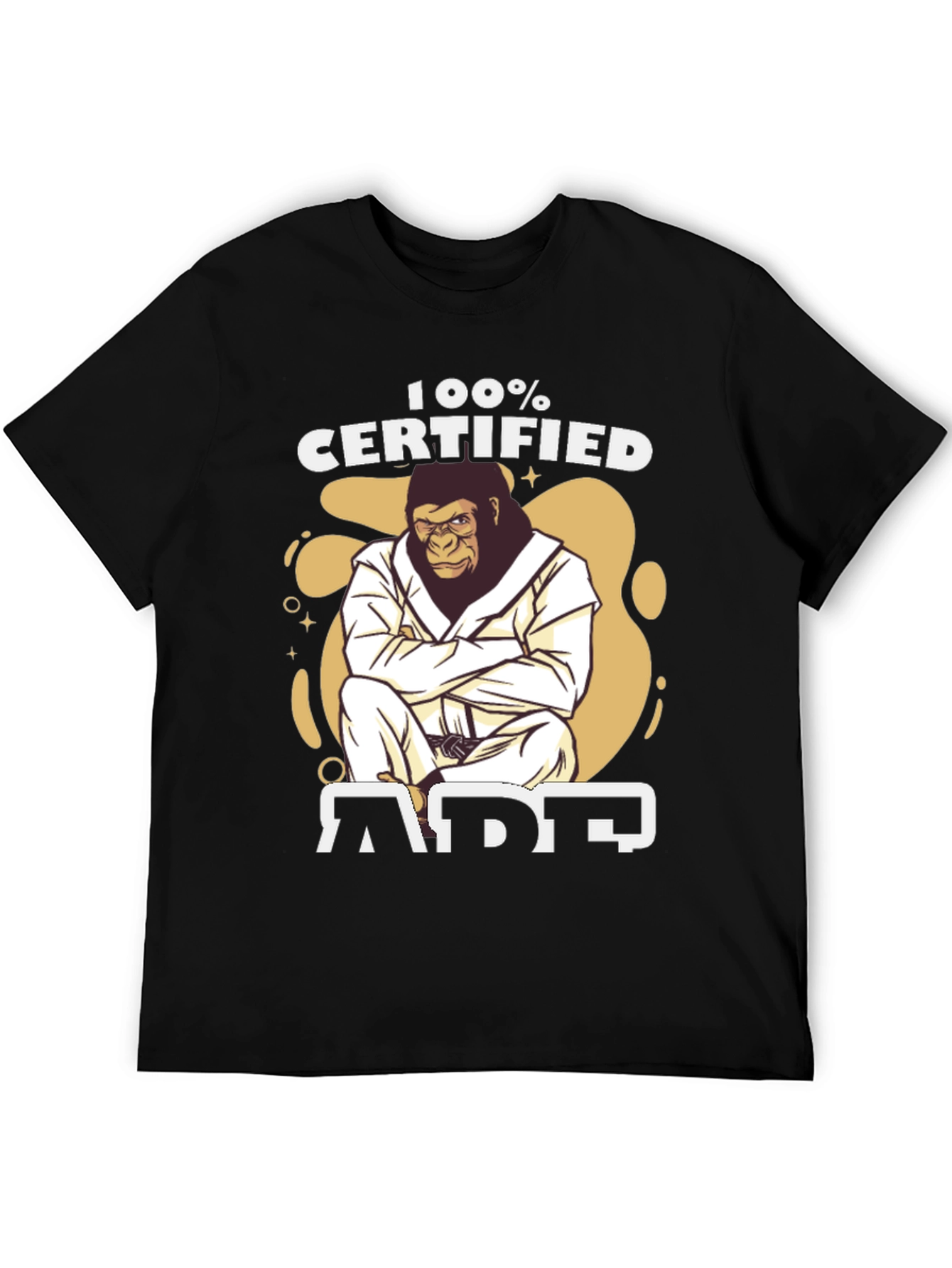 100% Certified Ape T-Shirt - Martial Arts Gorilla