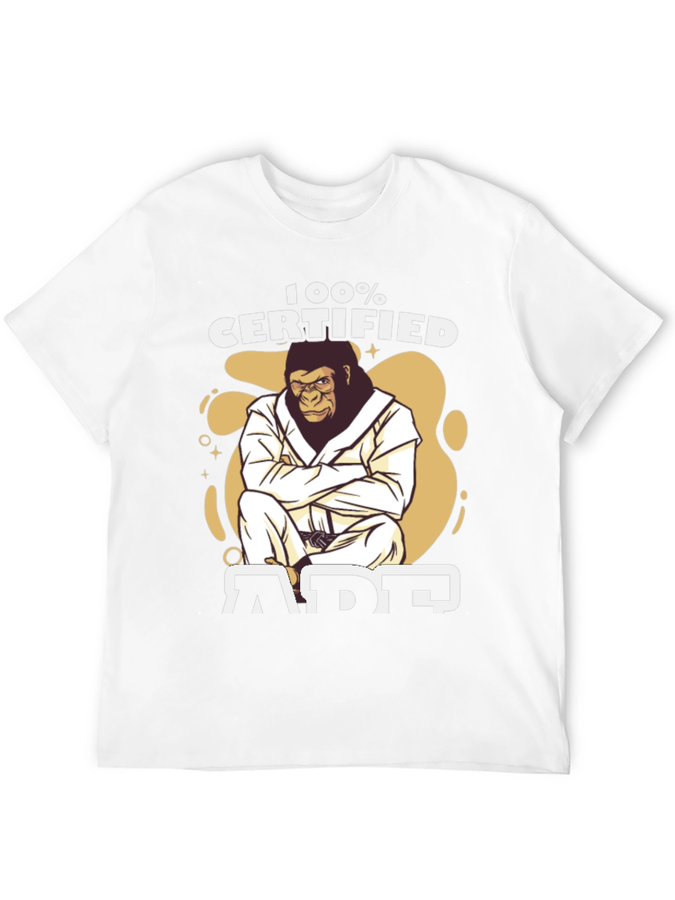 100% Certified Ape T-Shirt - Martial Arts Gorilla