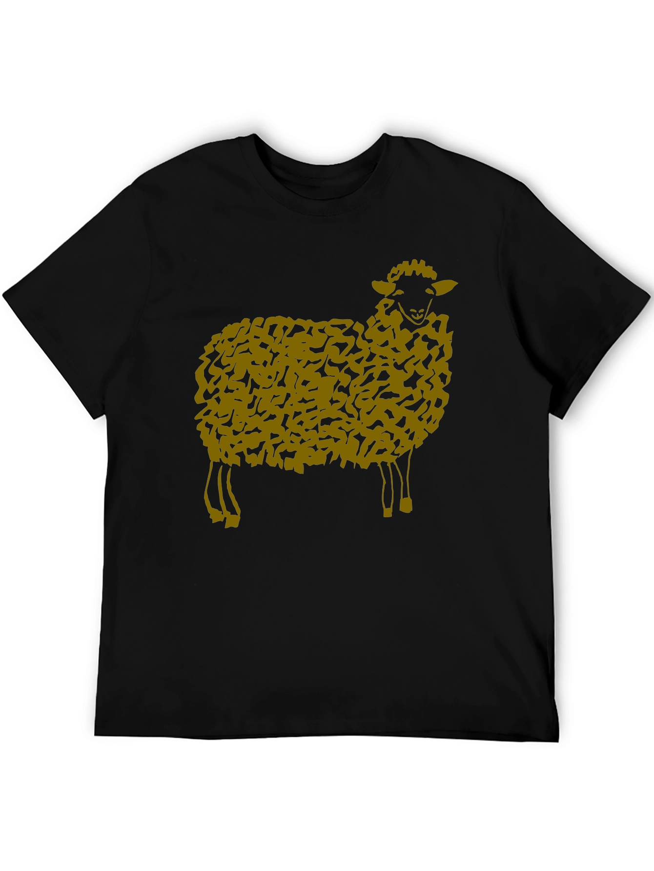 Sheep Graphic Black T-Shirt