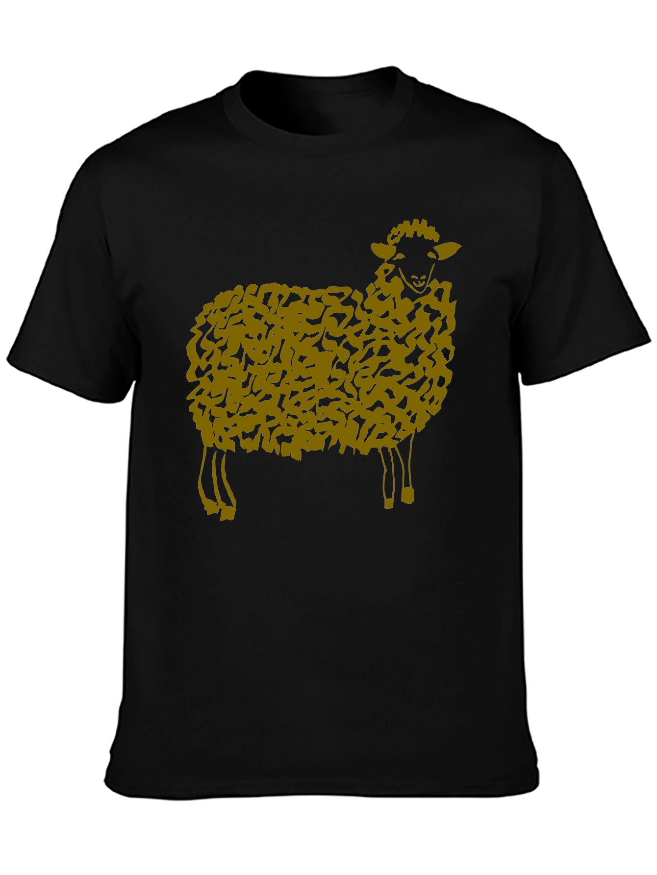 Sheep Graphic Black T-Shirt