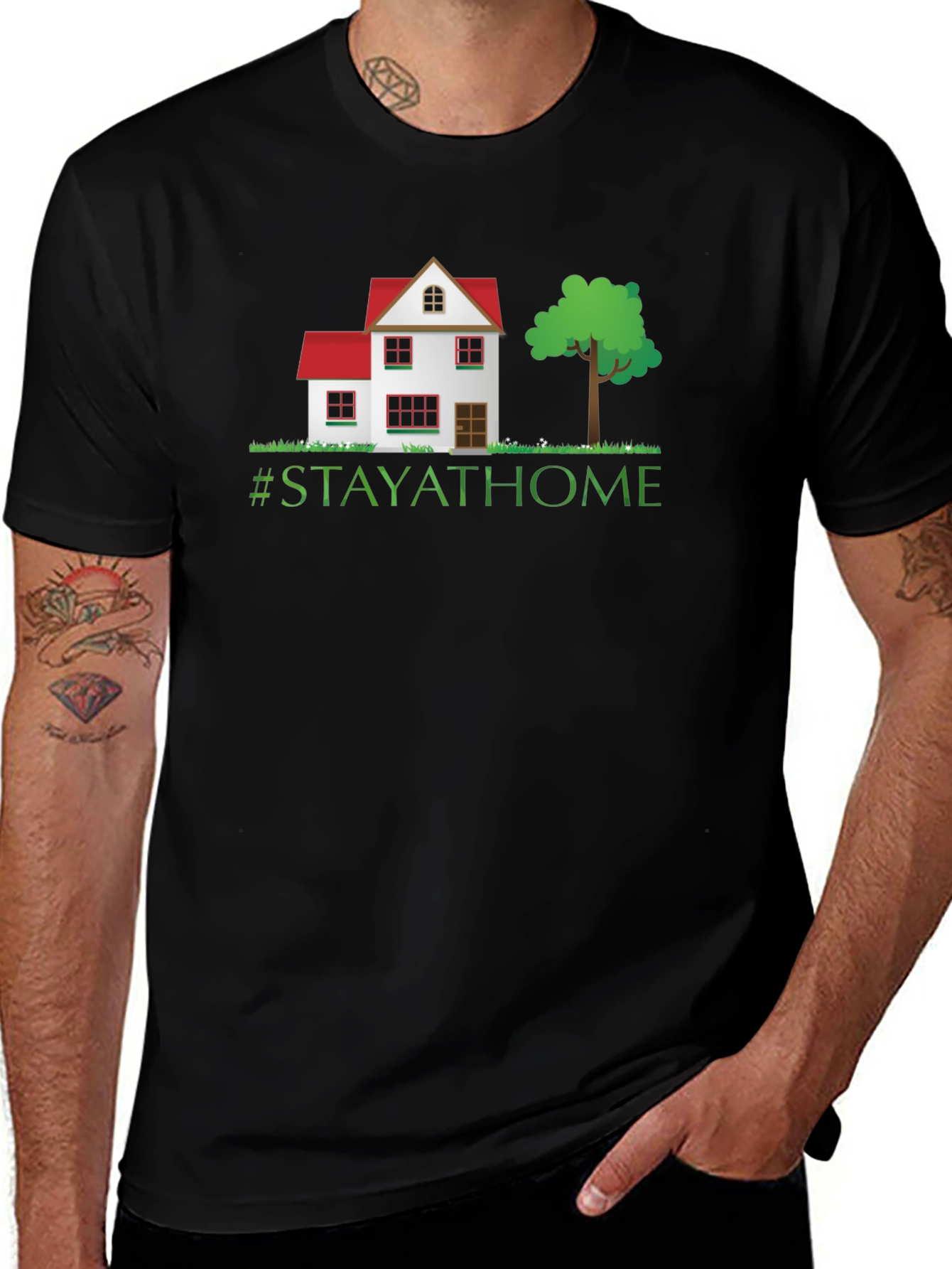 Stay at Home Graphic T-Shirt
