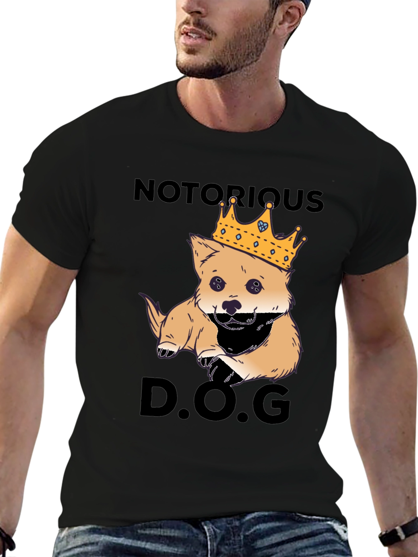 Notorious D.O.G. T-Shirt Dog King Graphic Tee
