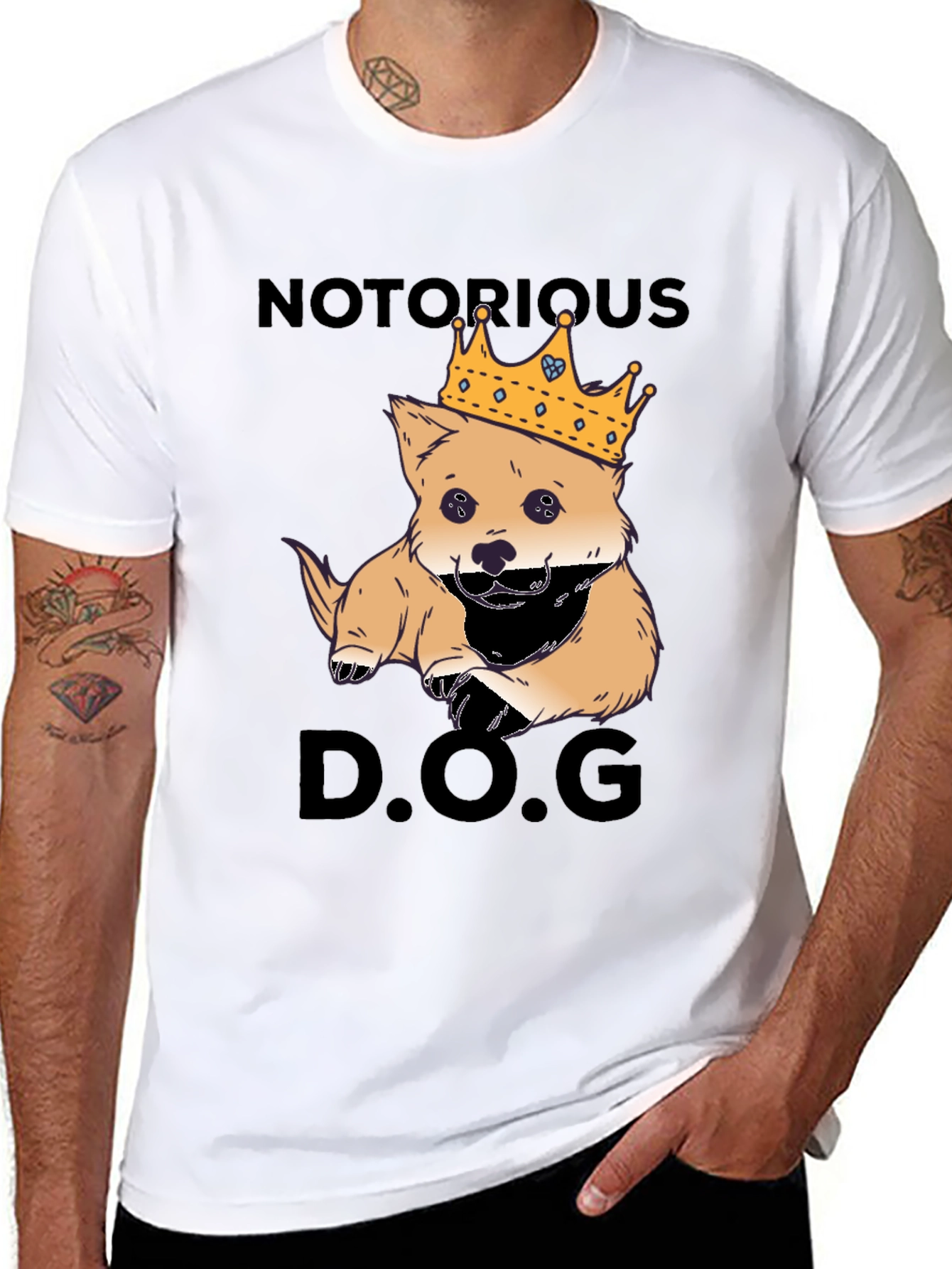 Notorious D.O.G. T-Shirt Dog King Graphic Tee
