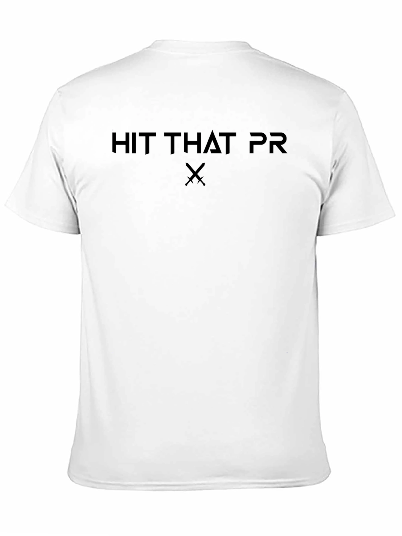 Hit That PR Black T-Shirt - Workout Motivation