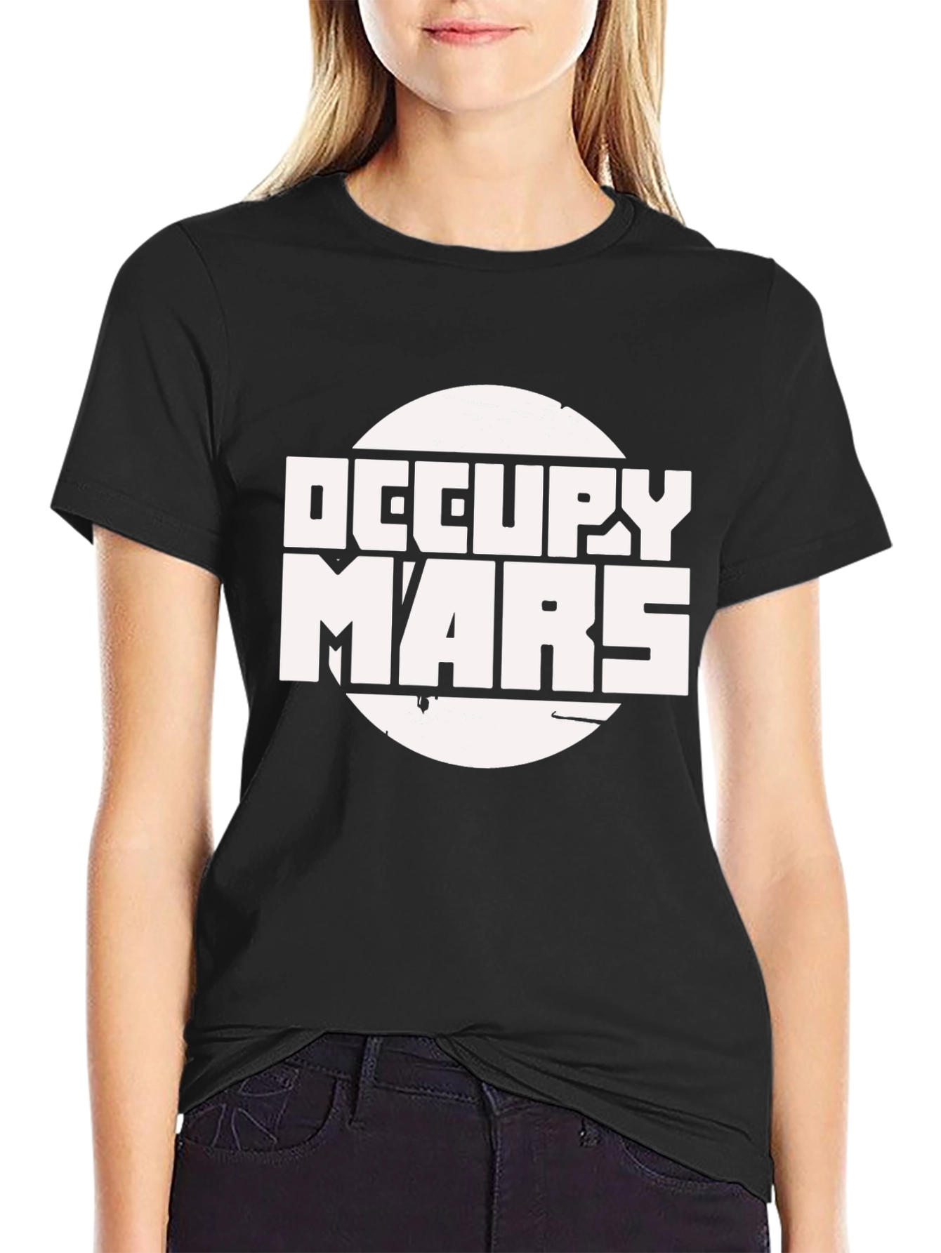 Occupy Mars Graphic T-Shirt - Black