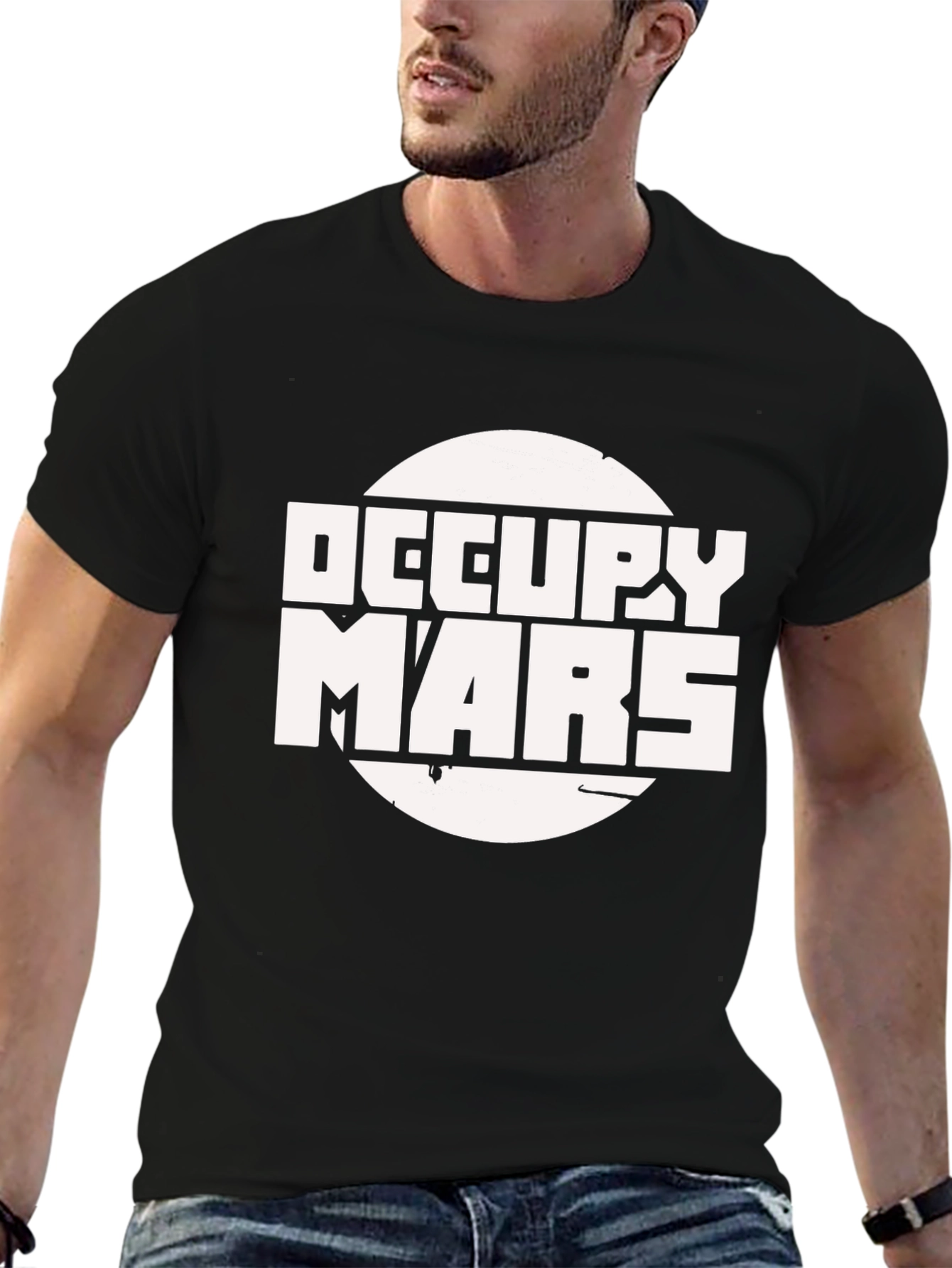 Occupy Mars Graphic T-Shirt - Black