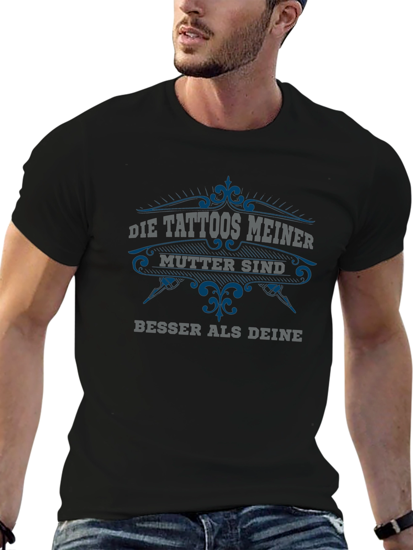 Tattooed Mom Black Graphic Tee