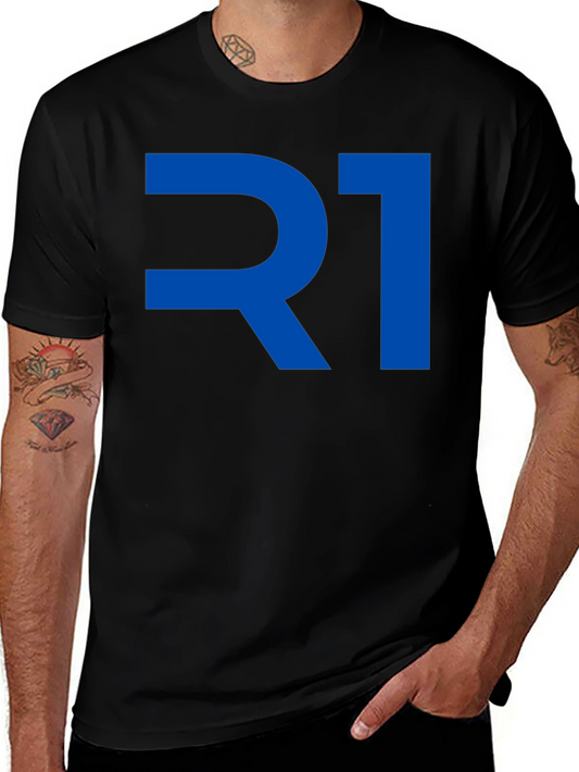 R1 Graphic T-Shirt - Bold Blue Design