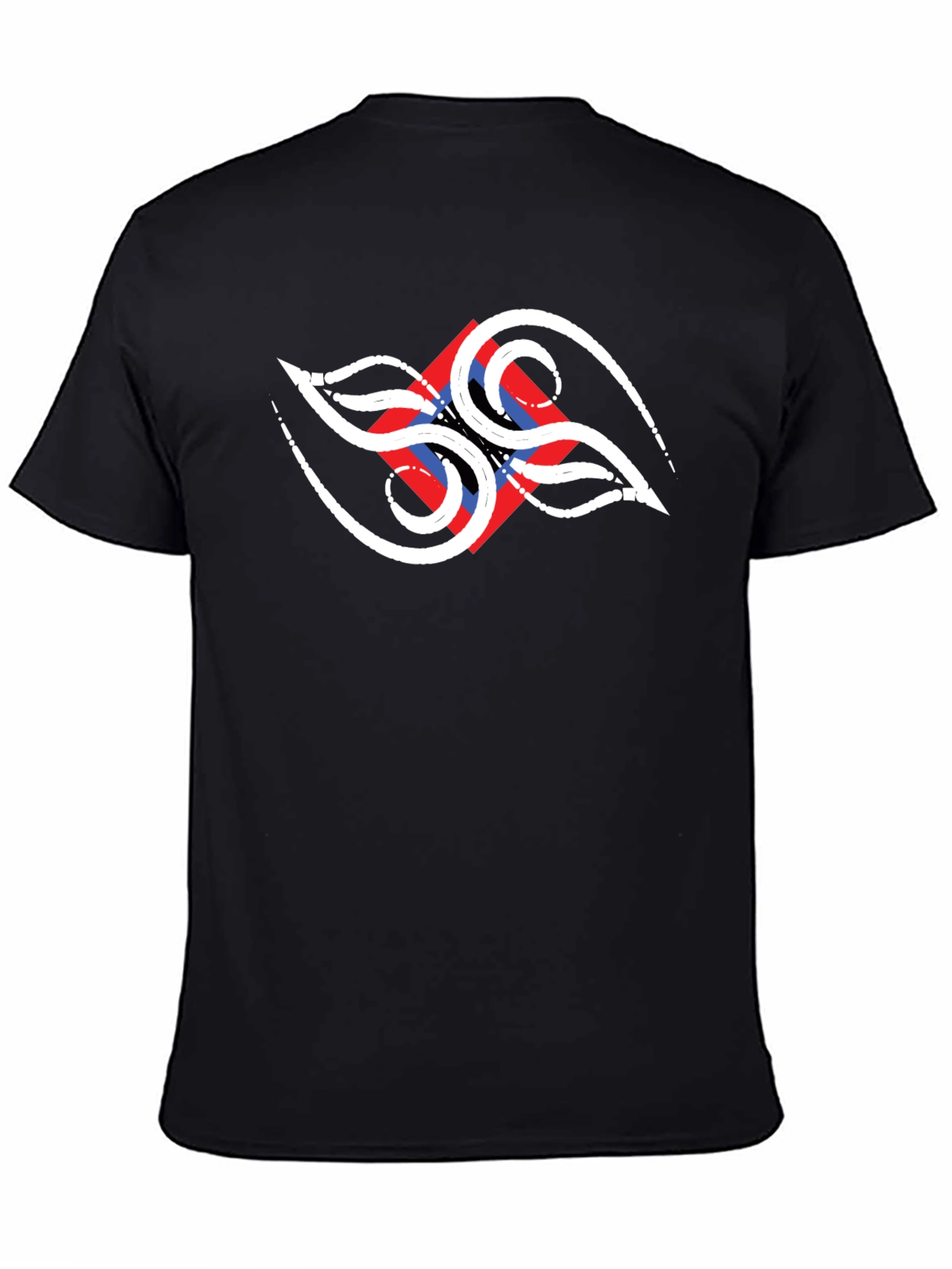 Abstract Design Black T-Shirt