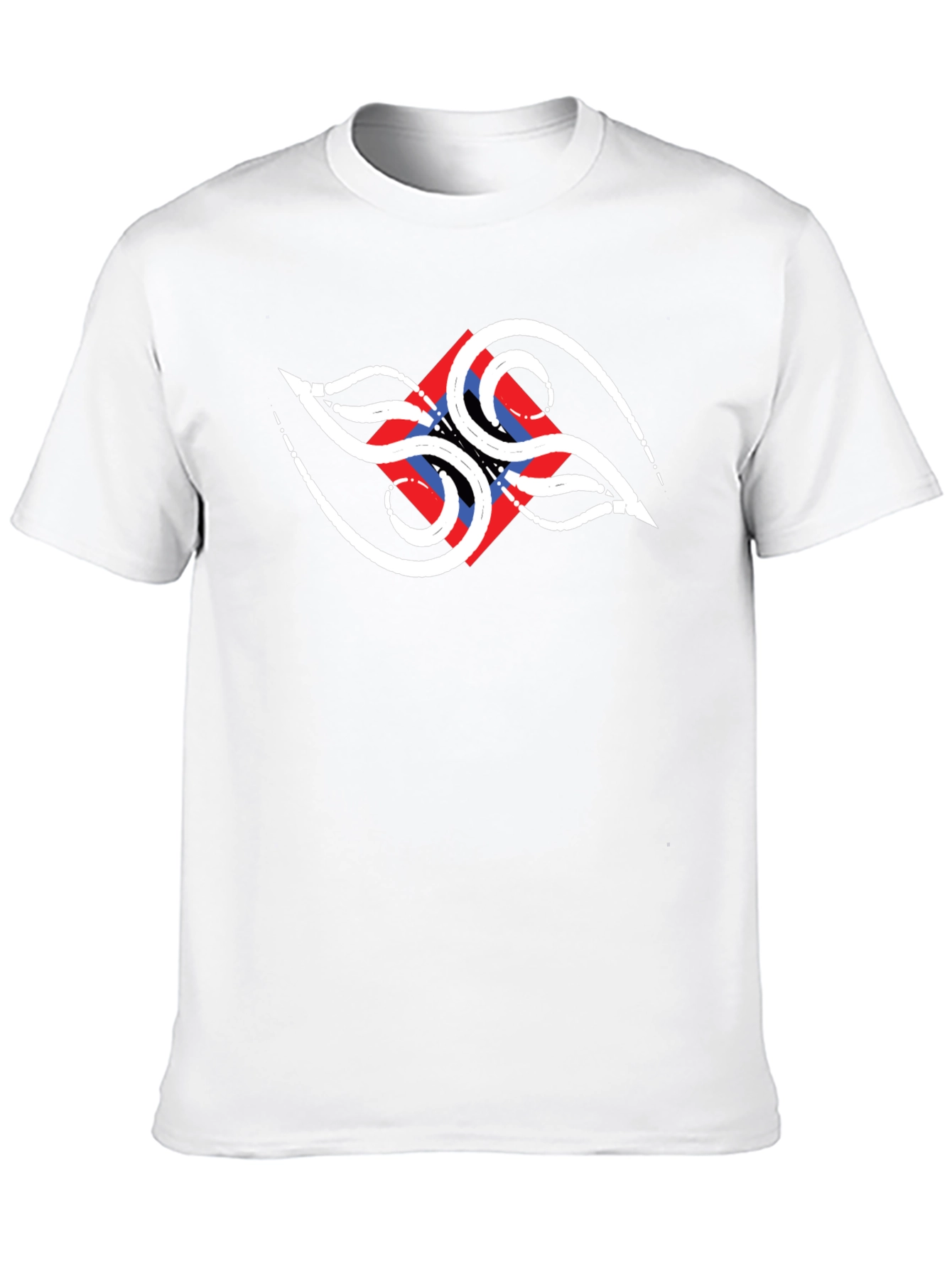 Abstract Design Black T-Shirt