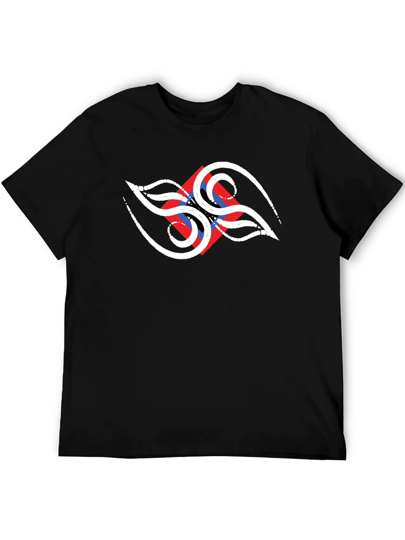 Abstract Design Black T-Shirt