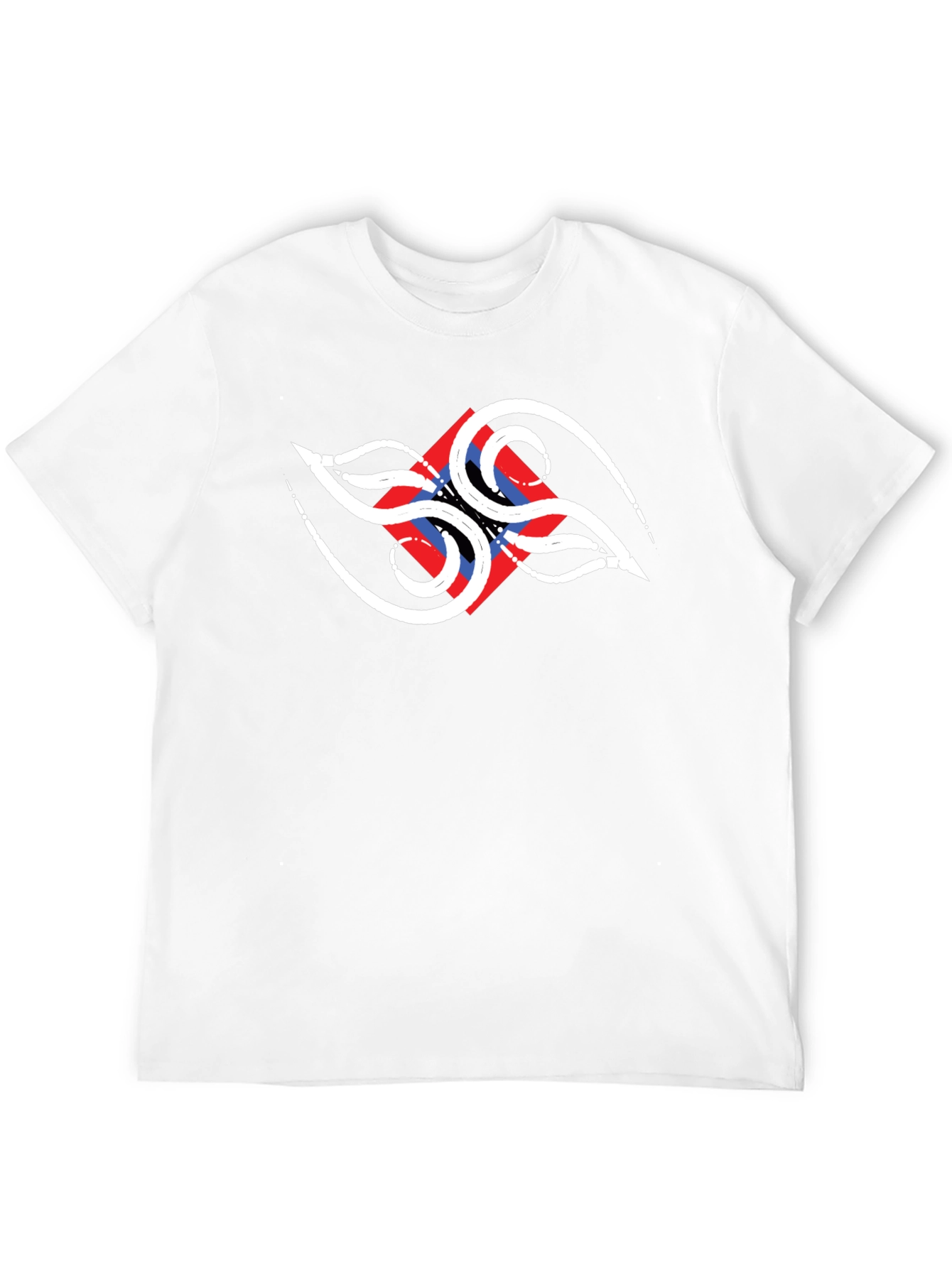 Abstract Design Black T-Shirt