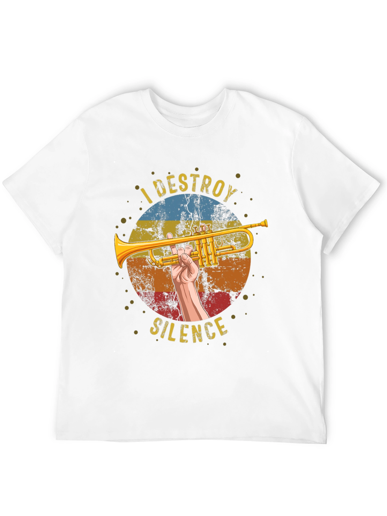 I Destroy Silence Trumpet Graphic Tee
