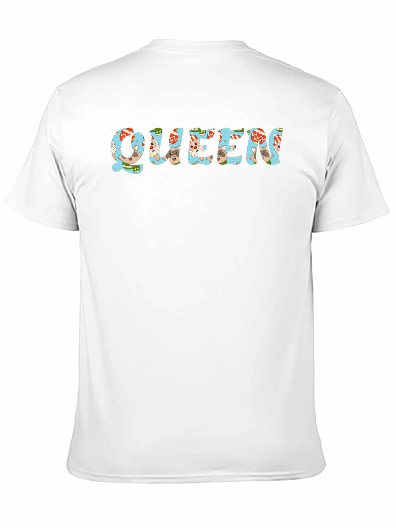 Queen Cartoon Graphic Print Black T-Shirt