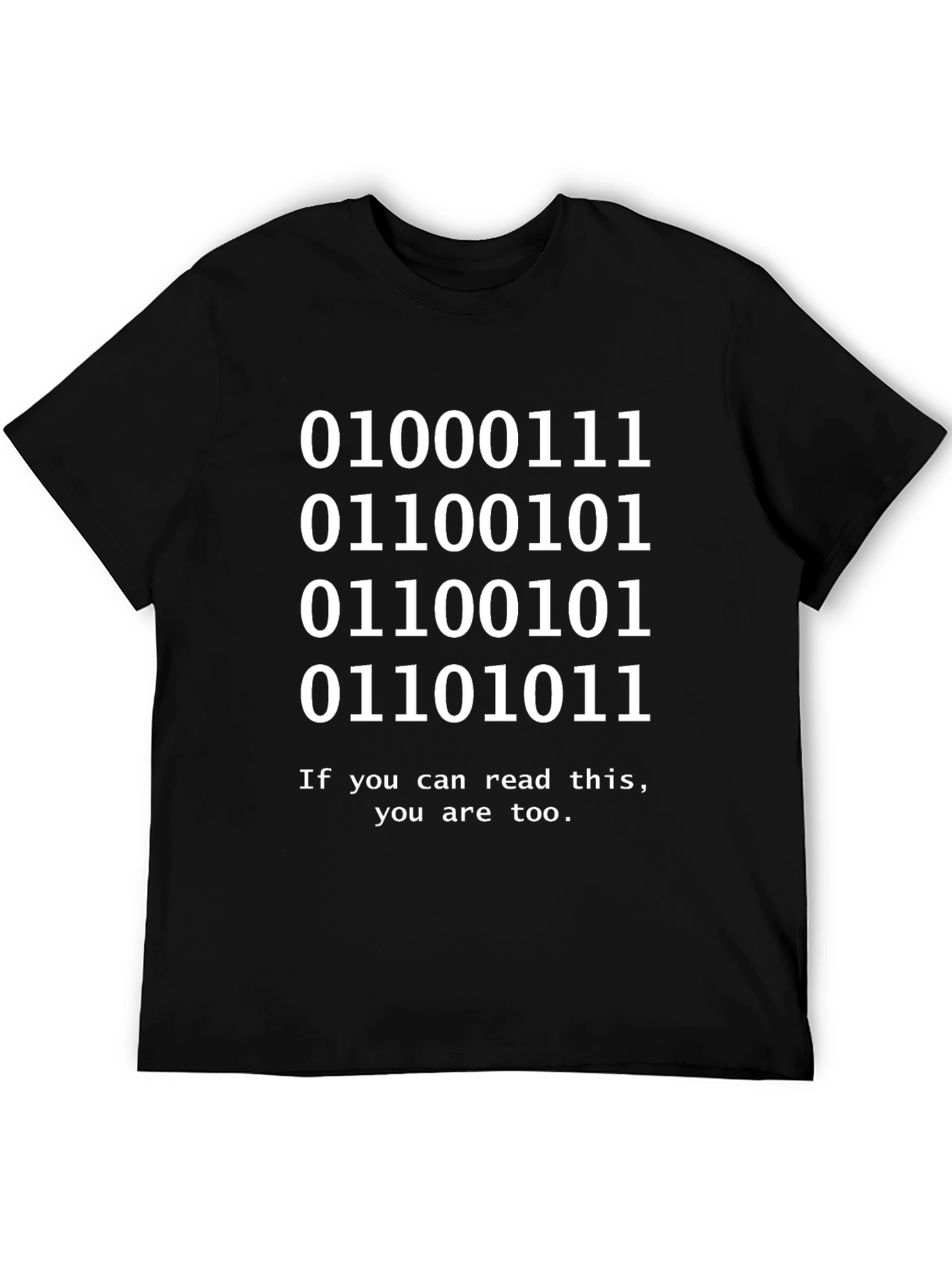 Binary Code T-Shirt - Funny Programmer Geek Tee