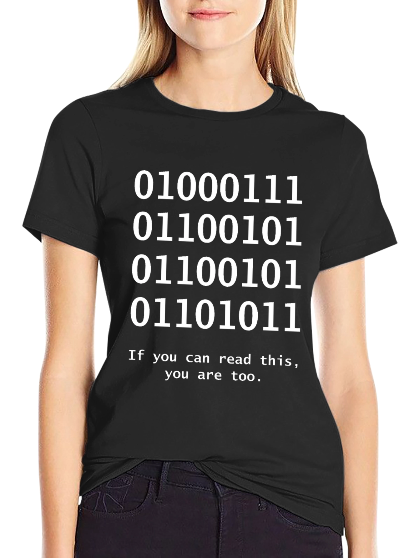 Binary Code T-Shirt - Funny Programmer Geek Tee
