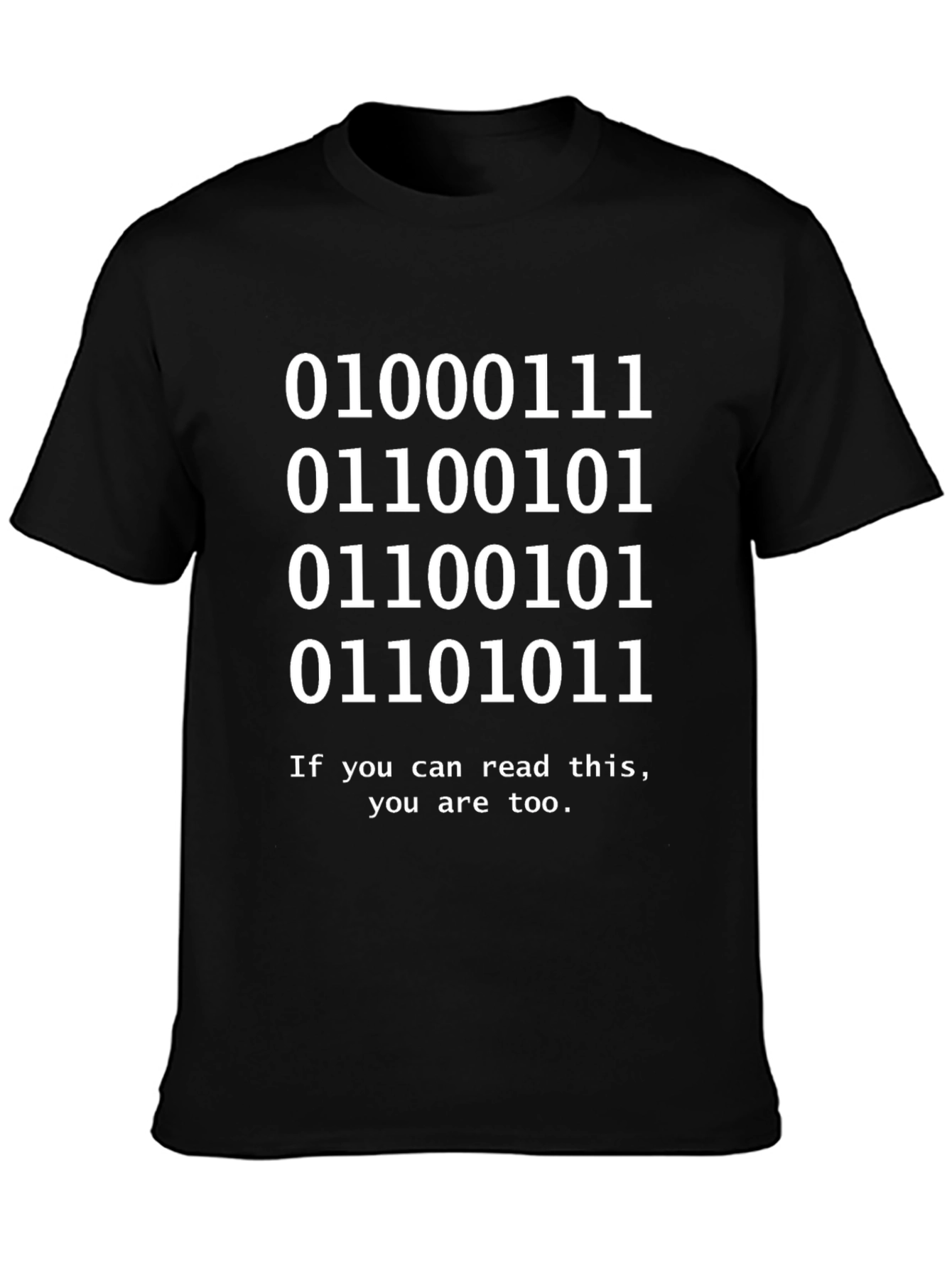 Binary Code T-Shirt - Funny Programmer Geek Tee