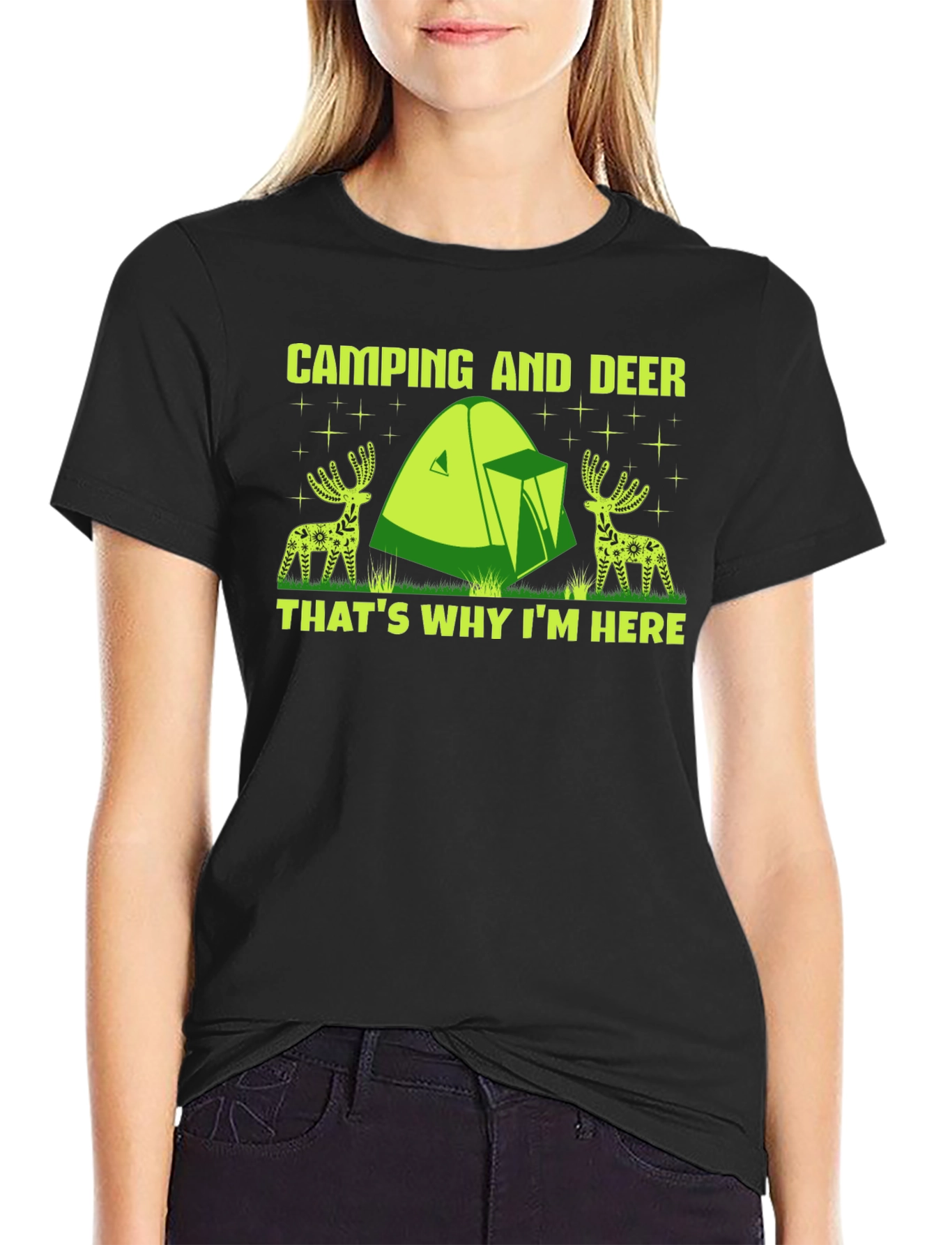 Camping and Deer T-Shirt