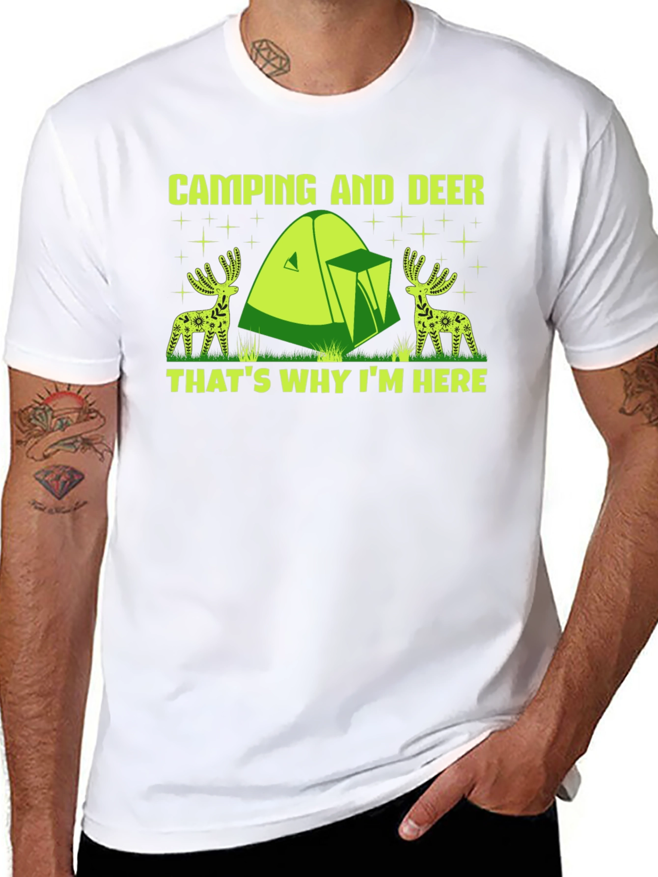 Camping and Deer T-Shirt