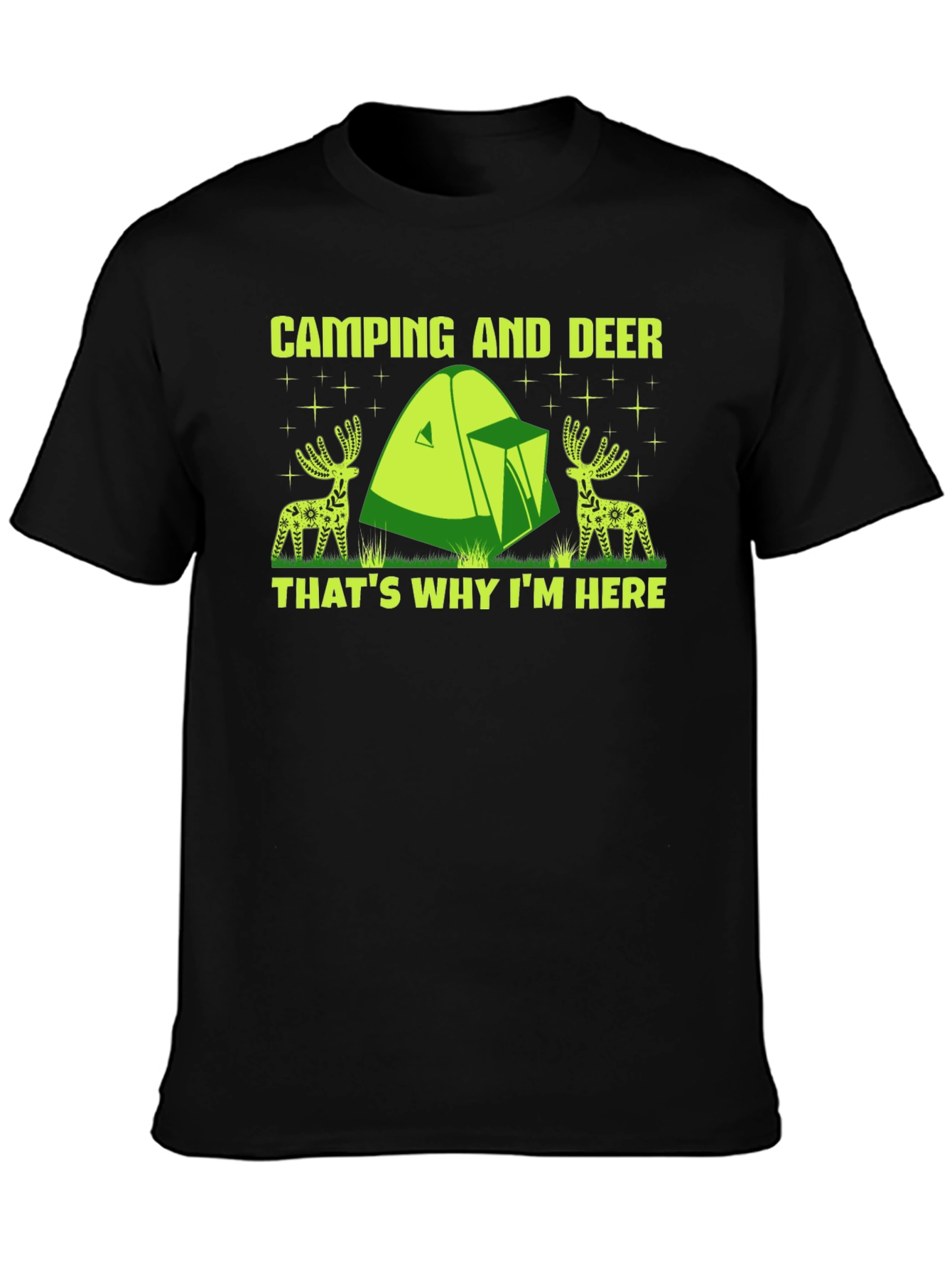 Camping and Deer T-Shirt