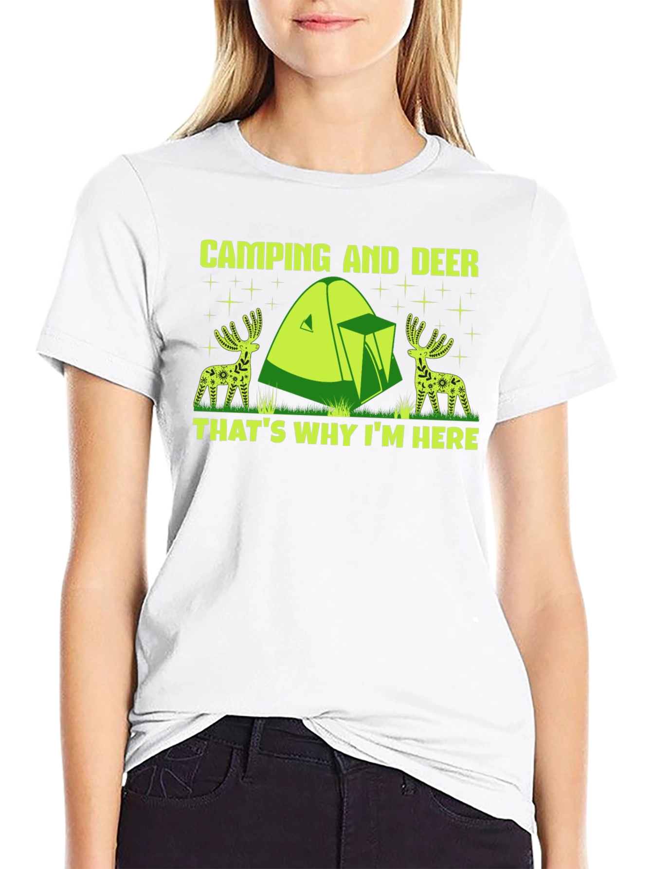 Camping and Deer T-Shirt