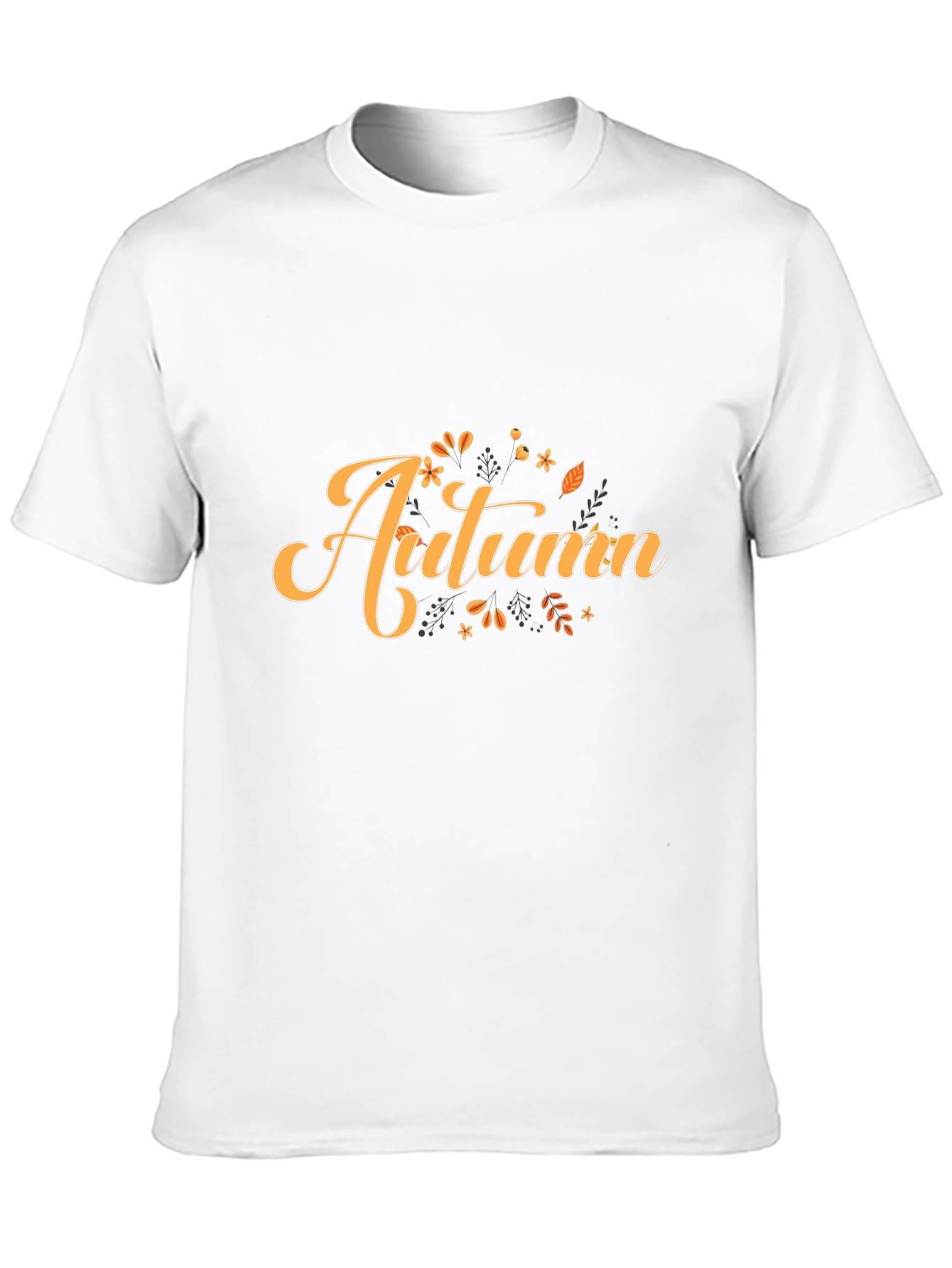 Autumn Themed Black Graphic Tee