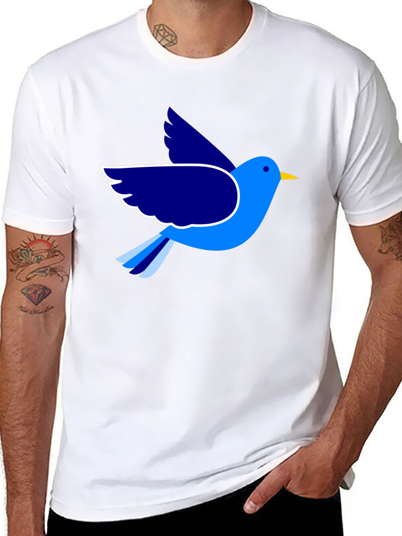 Blue Bird Graphic Tee - Stylish & Unique!