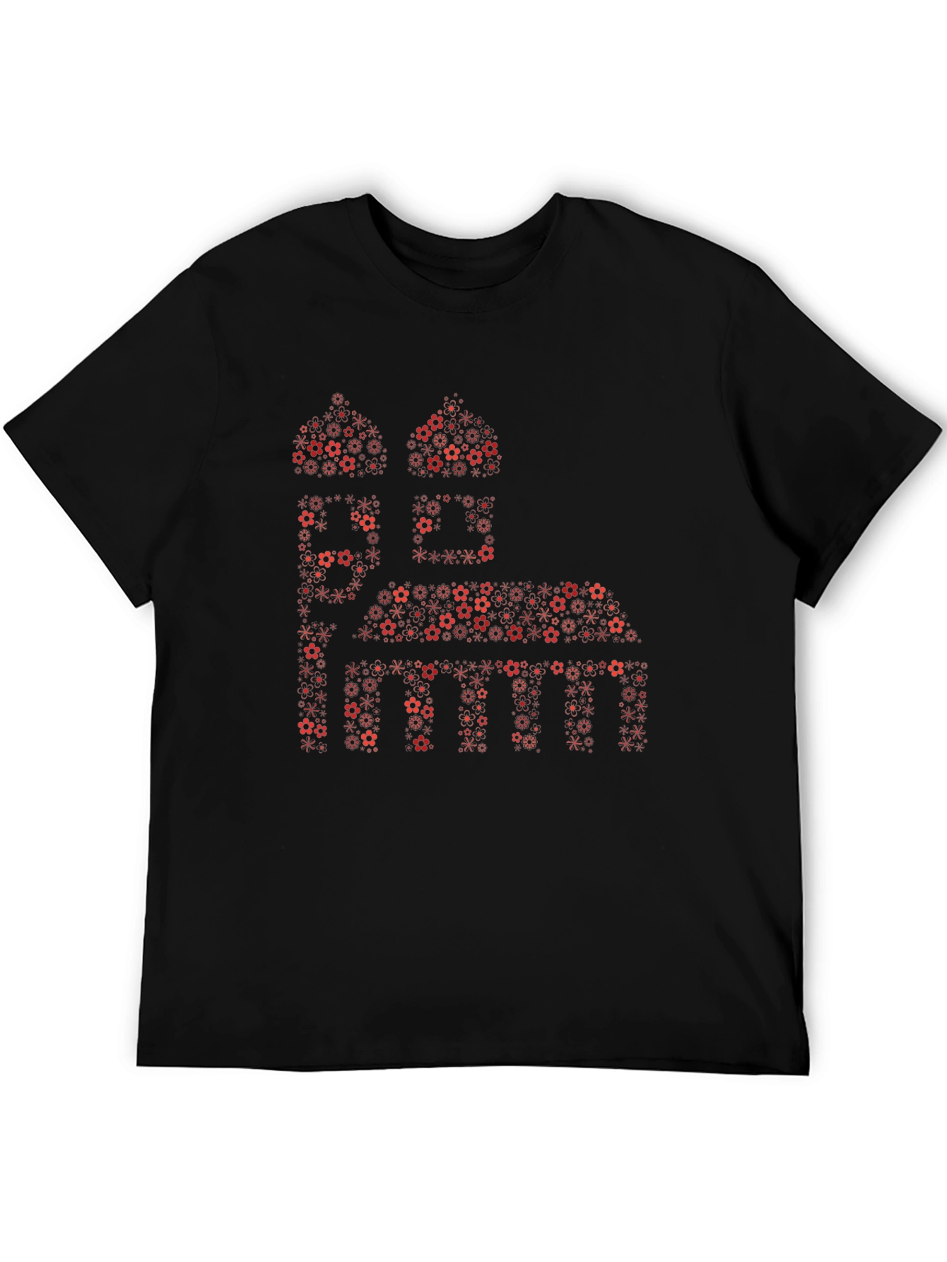 Floral Mosque Graphic Tee - Black