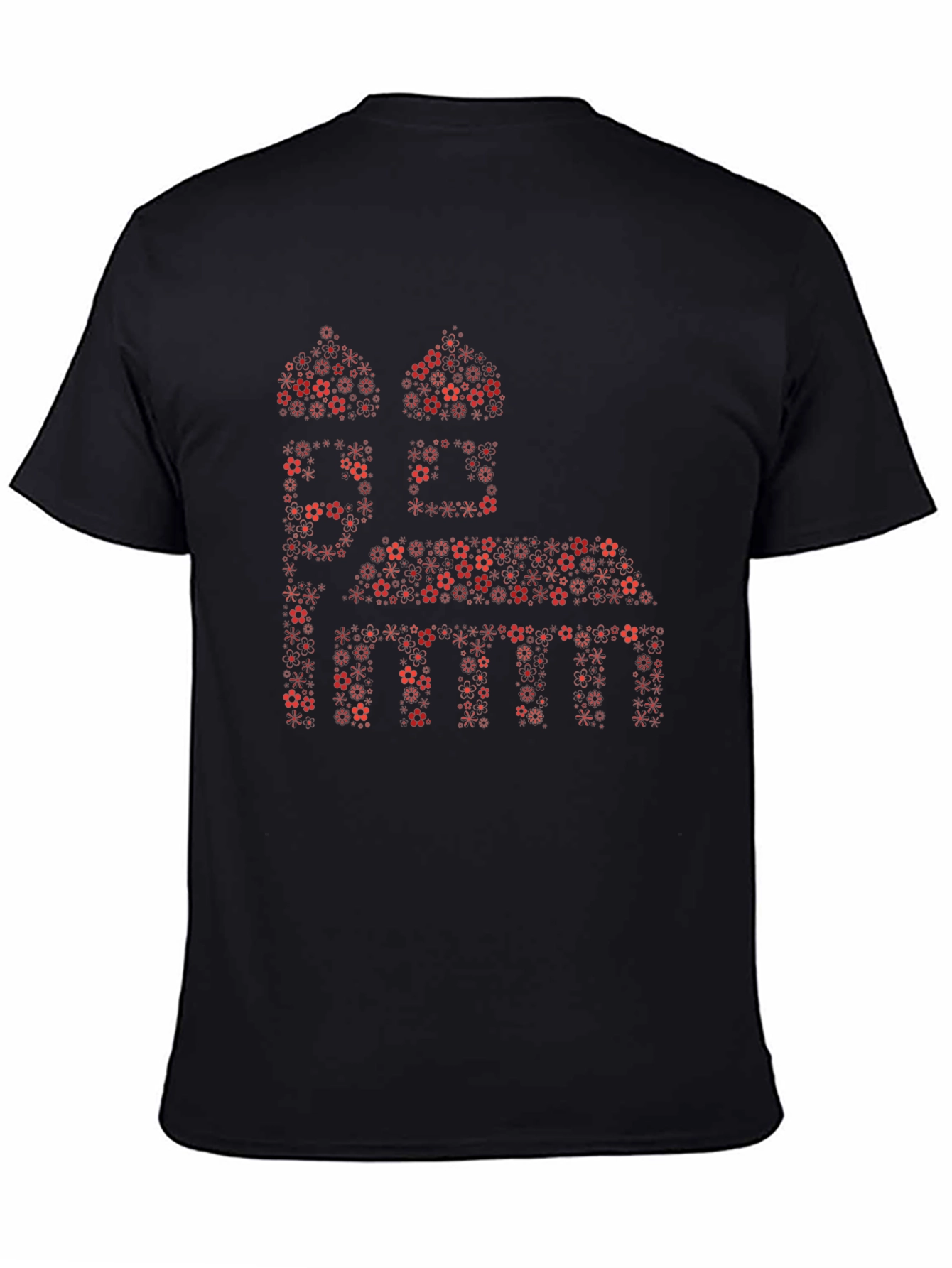 Floral Mosque Graphic Tee - Black
