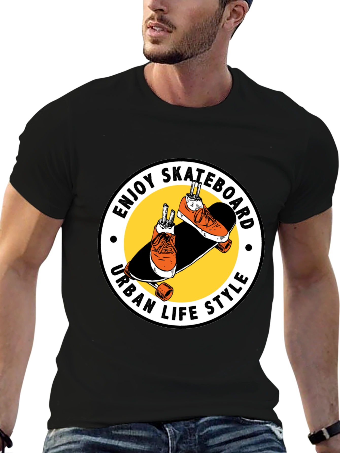 Skateboard Urban Life Style Graphic Tee