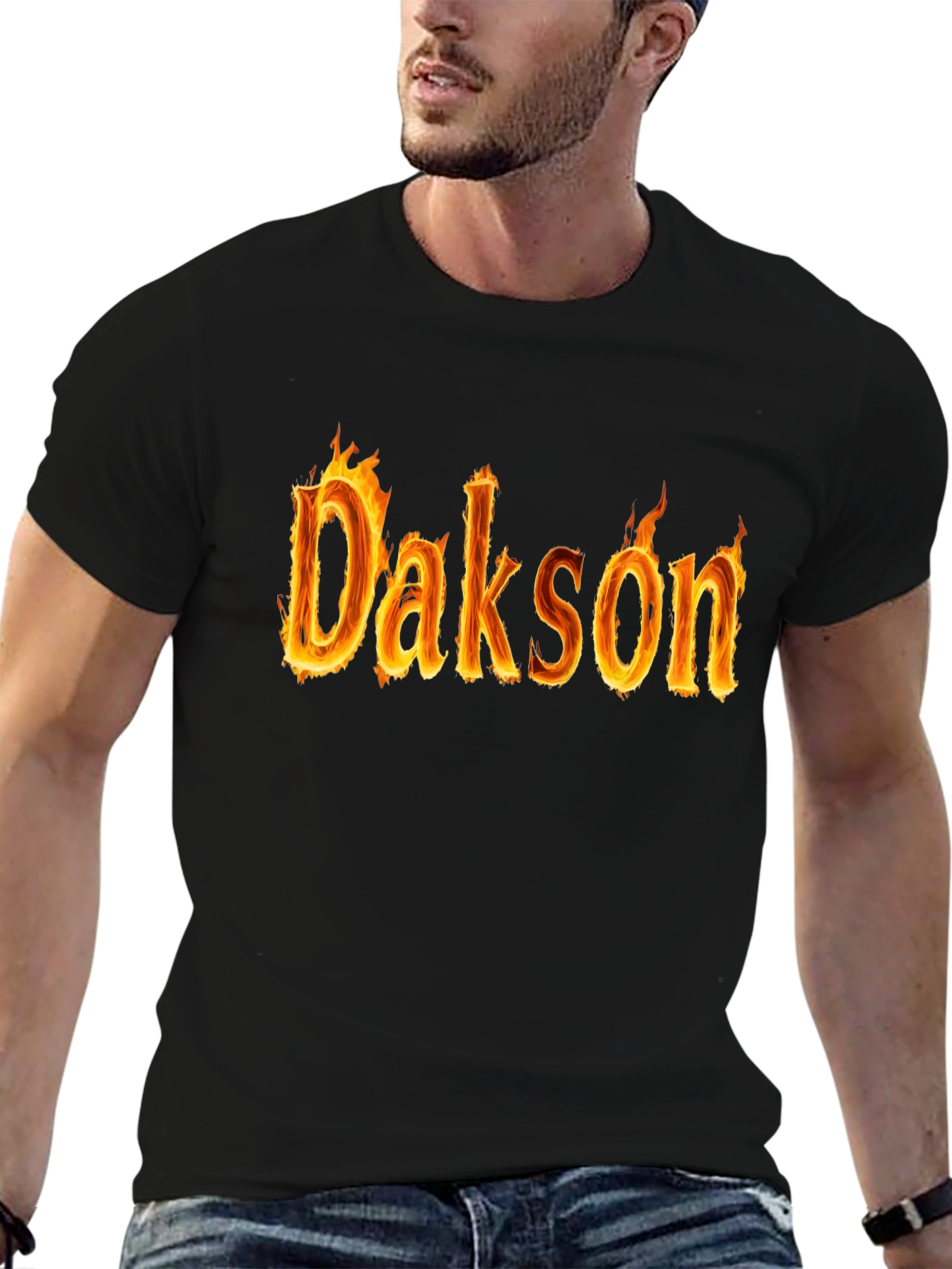 Dakson Flame T-Shirt - Personalized Fire Design