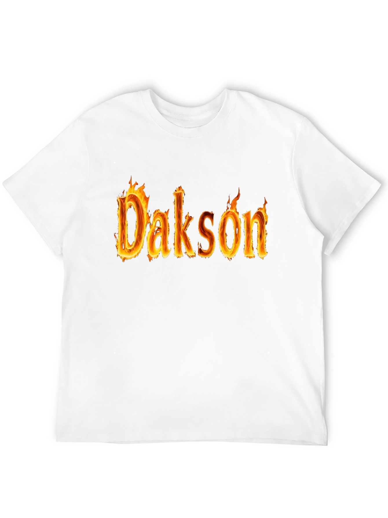 Dakson Flame T-Shirt - Personalized Fire Design