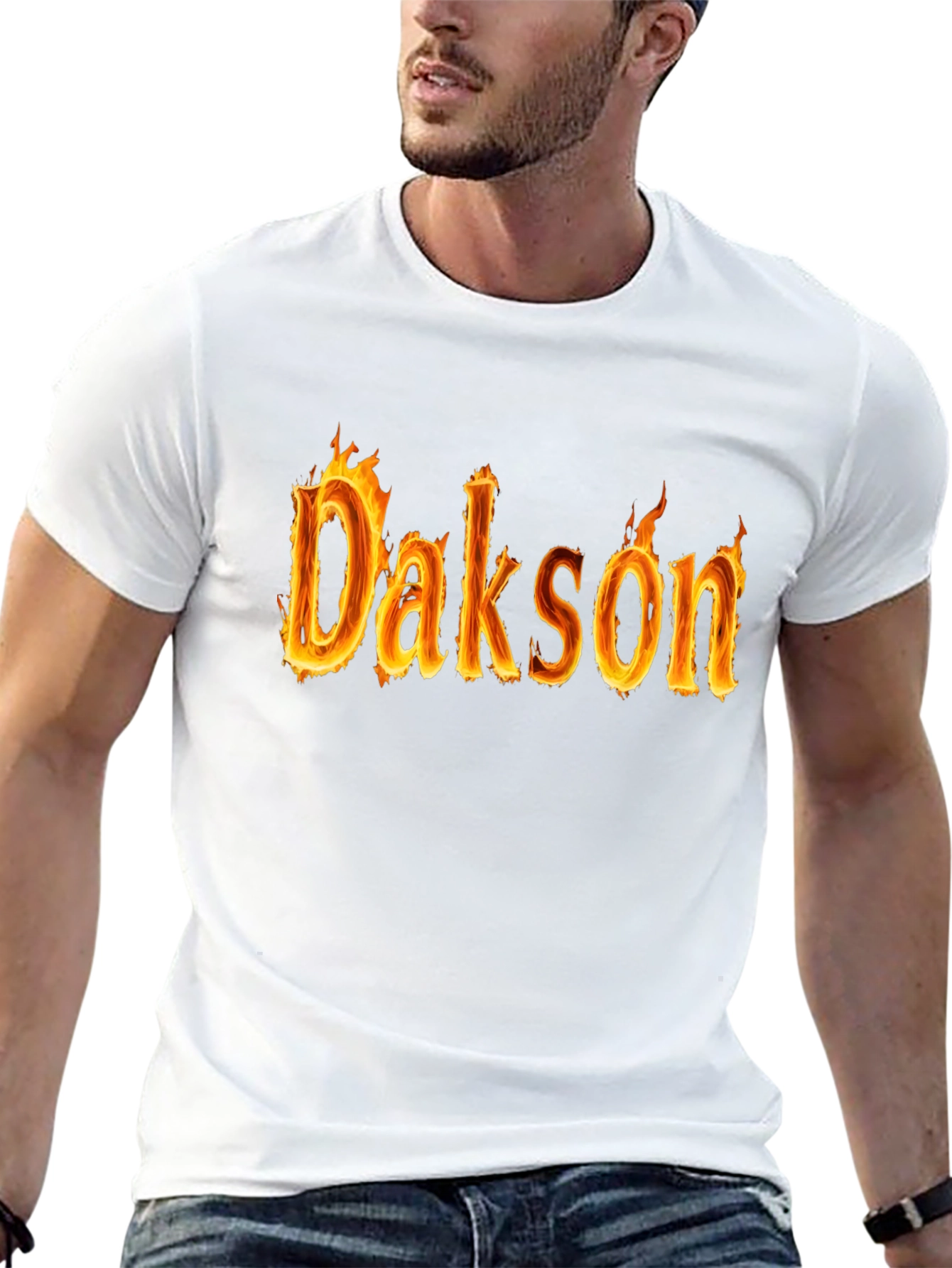 Dakson Flame T-Shirt - Personalized Fire Design