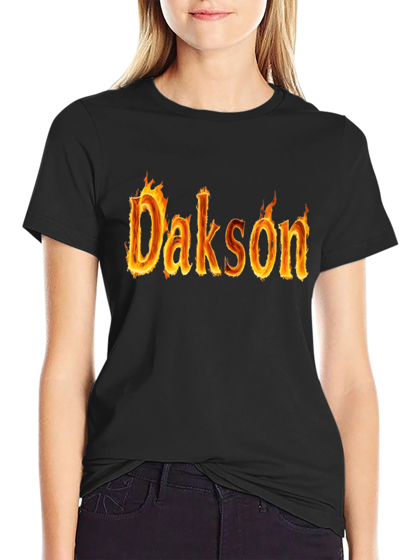 Dakson Flame T-Shirt - Personalized Fire Design
