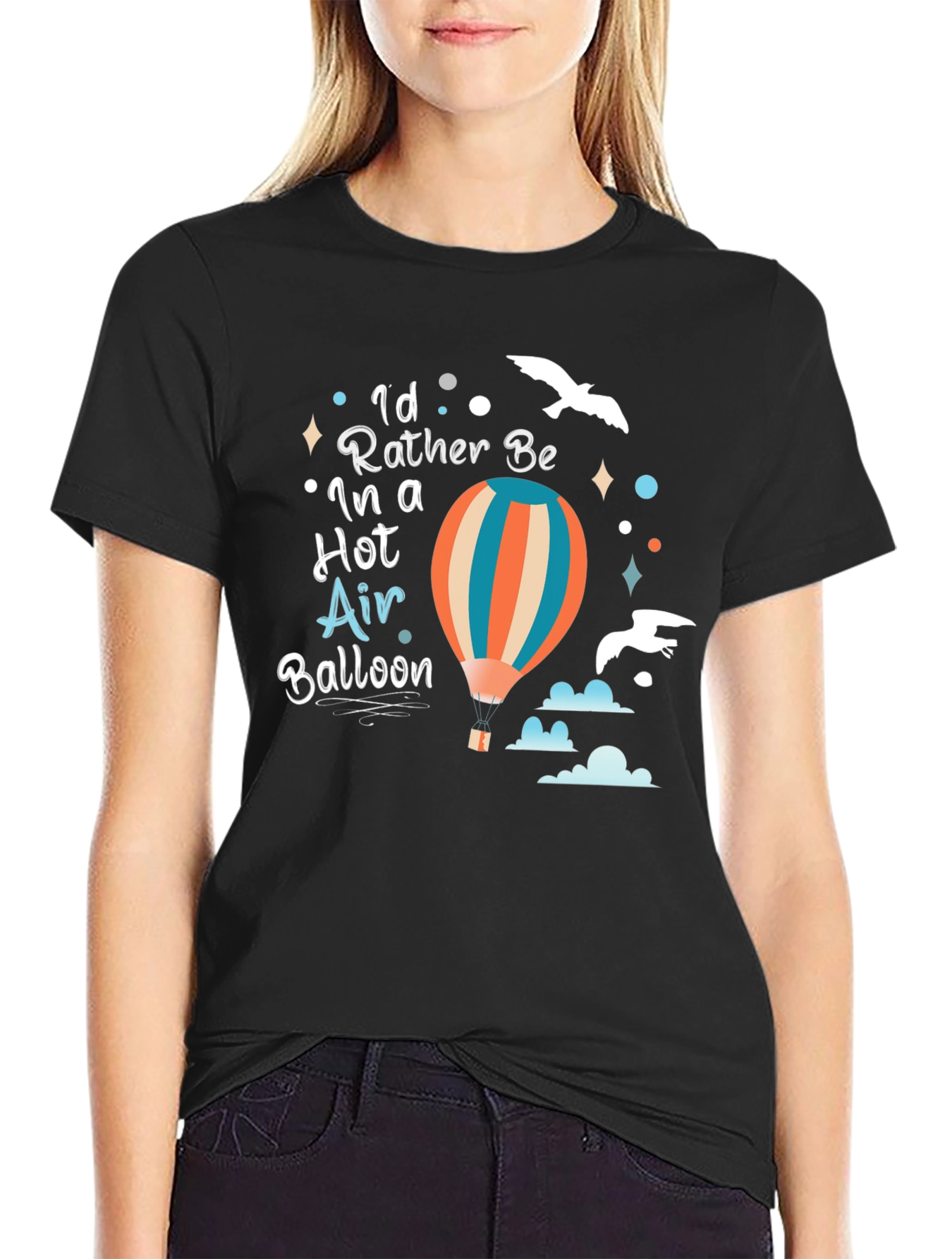 Hot Air Balloon Graphic T-Shirt