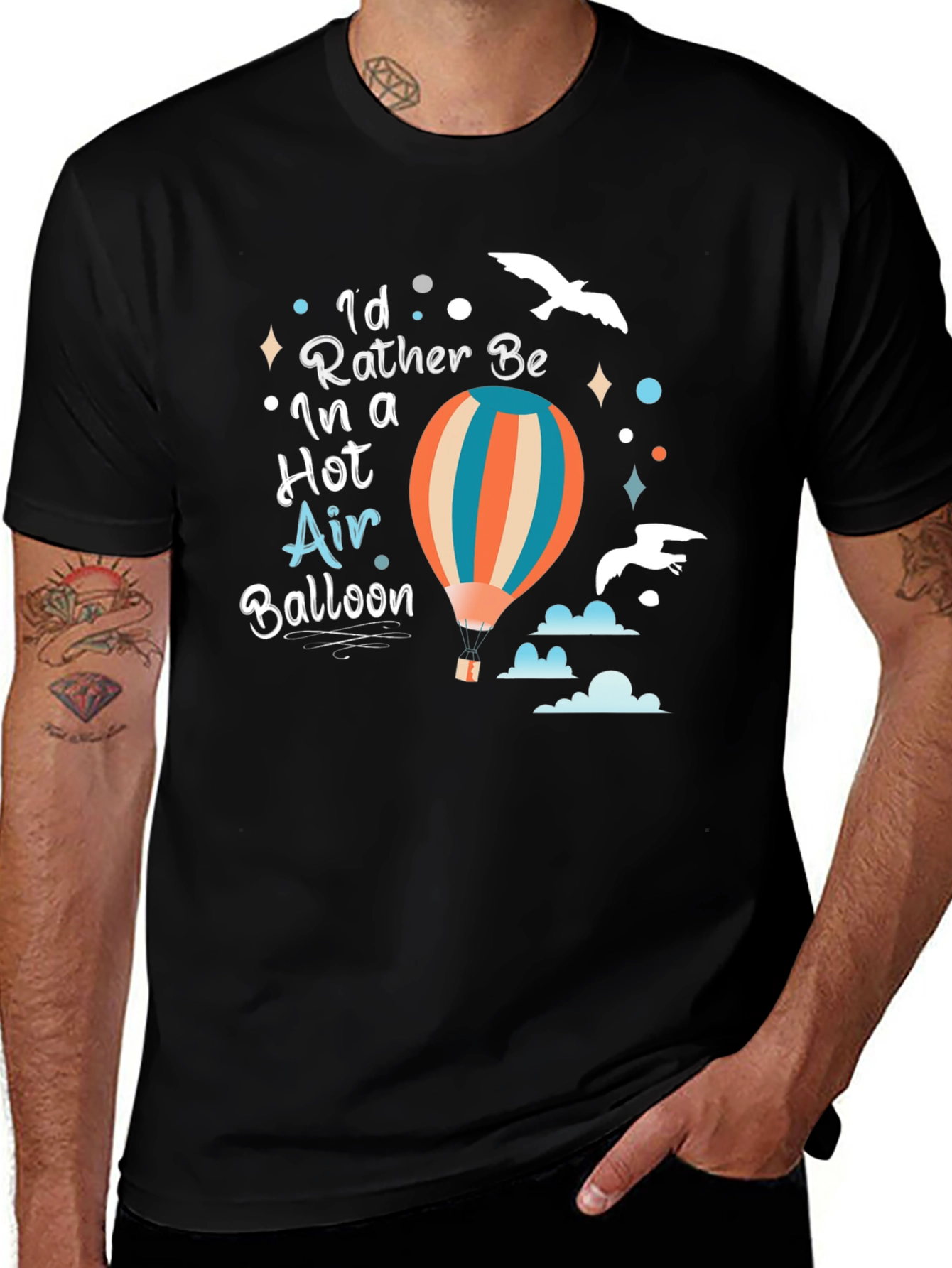 Hot Air Balloon Graphic T-Shirt