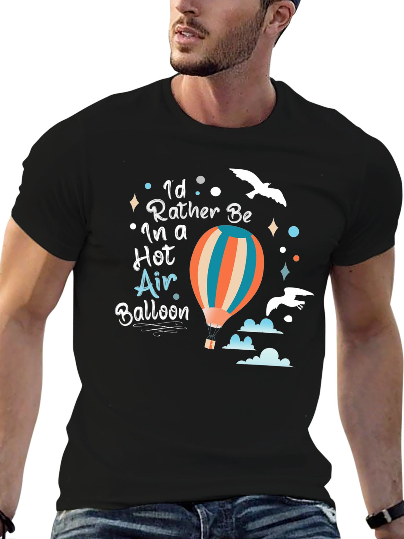 Hot Air Balloon Graphic T-Shirt