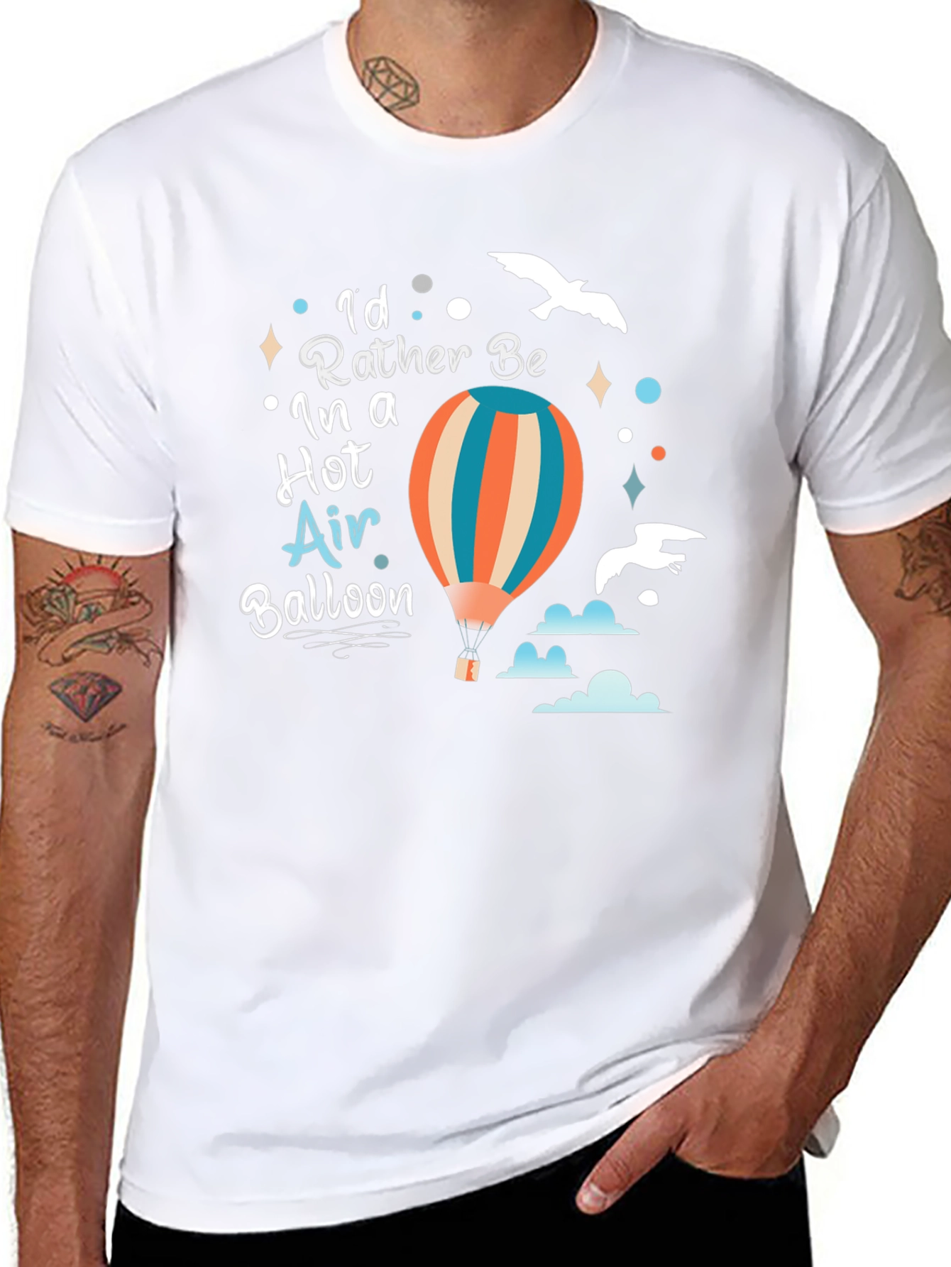 Hot Air Balloon Graphic T-Shirt