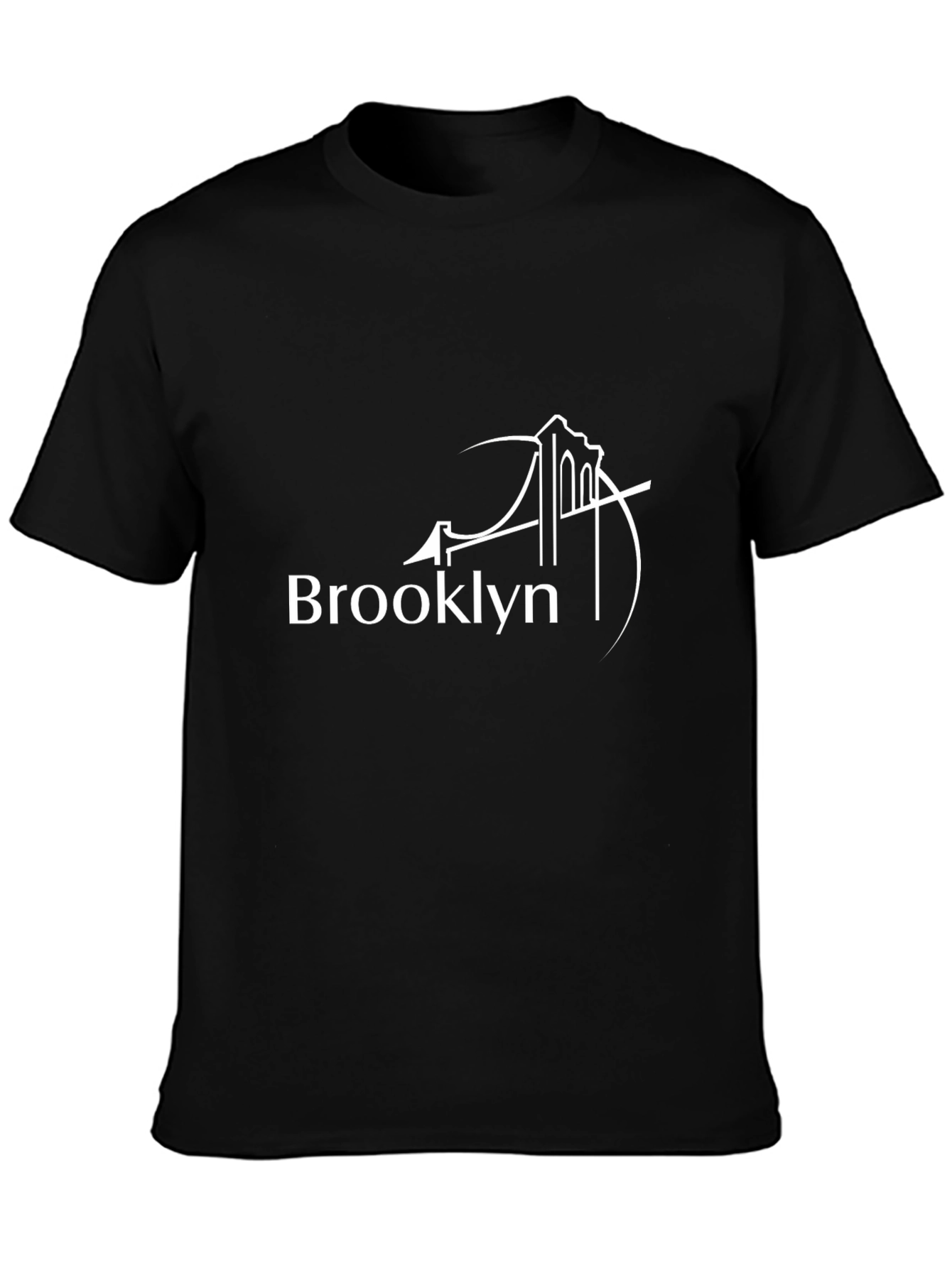 Brooklyn Bridge Graphic Tee - Stylish Black T-Shirt