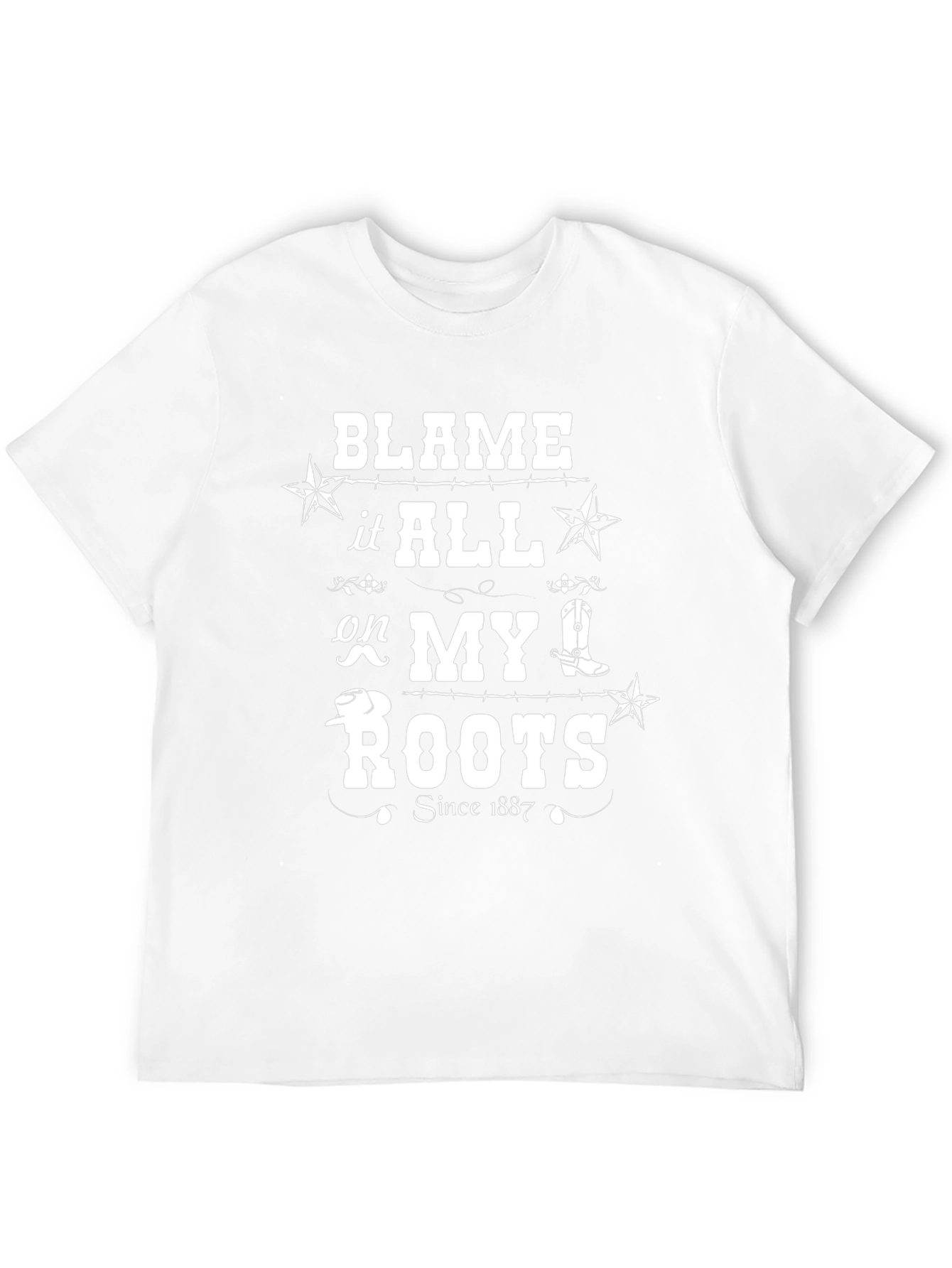 Blame it All on My Roots Black T-Shirt