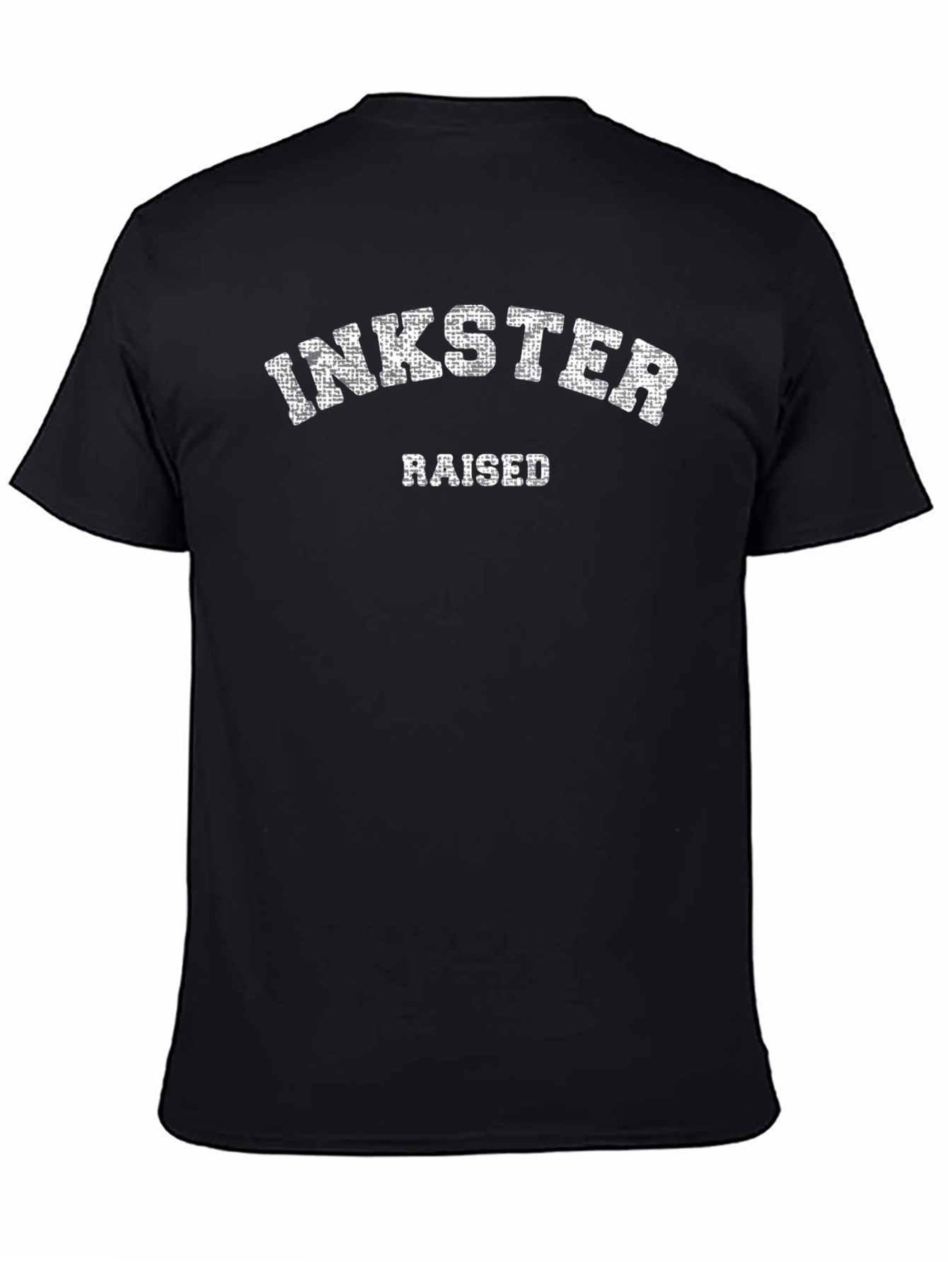 Inkster Raised Mens Black T-Shirt