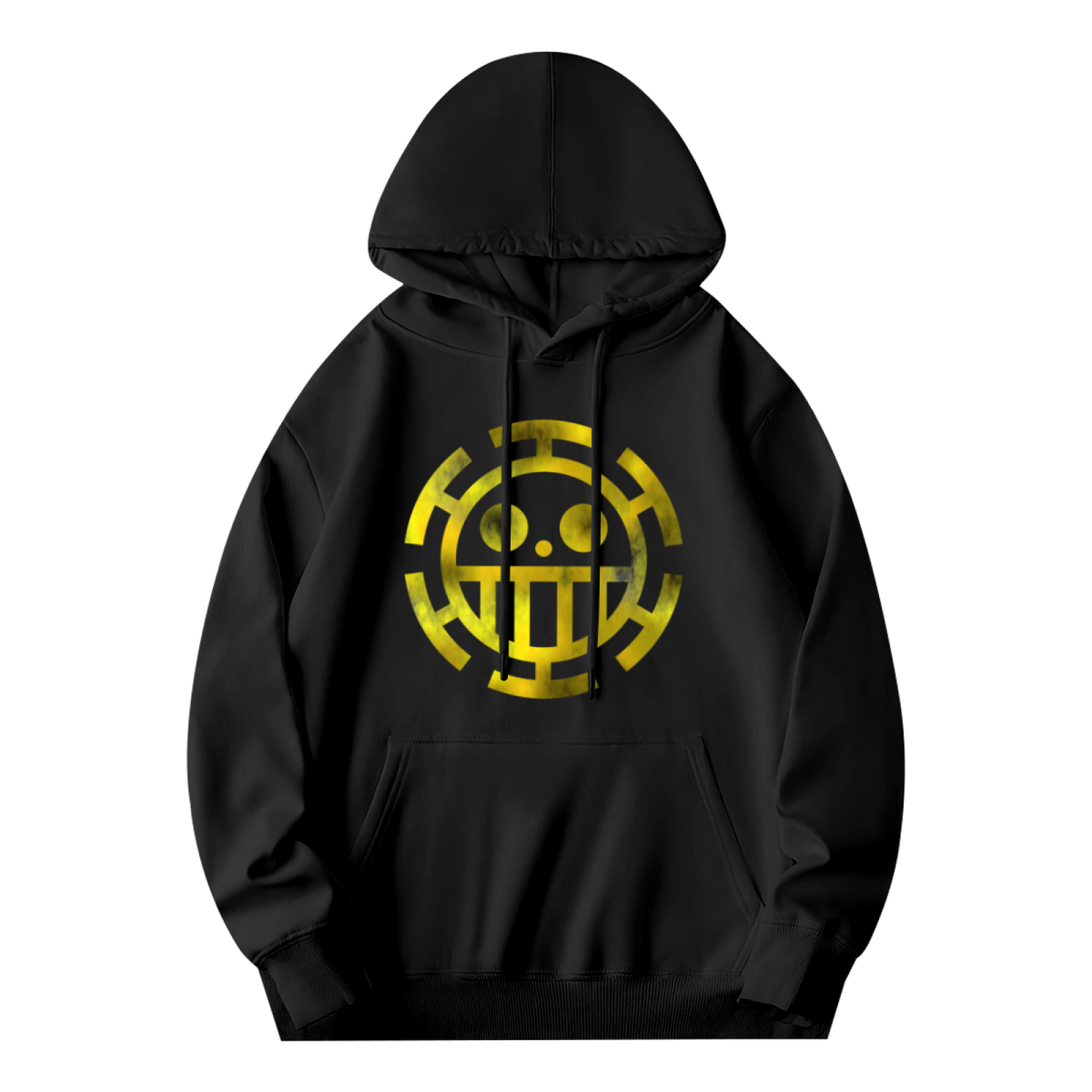One Piece Heart Pirates Logo Cozy Hoodie, Unisex Anime Streetwear